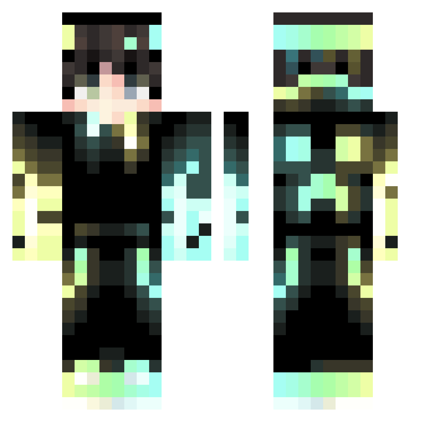 Raulcasual_7 Minecraft skin, front and back view