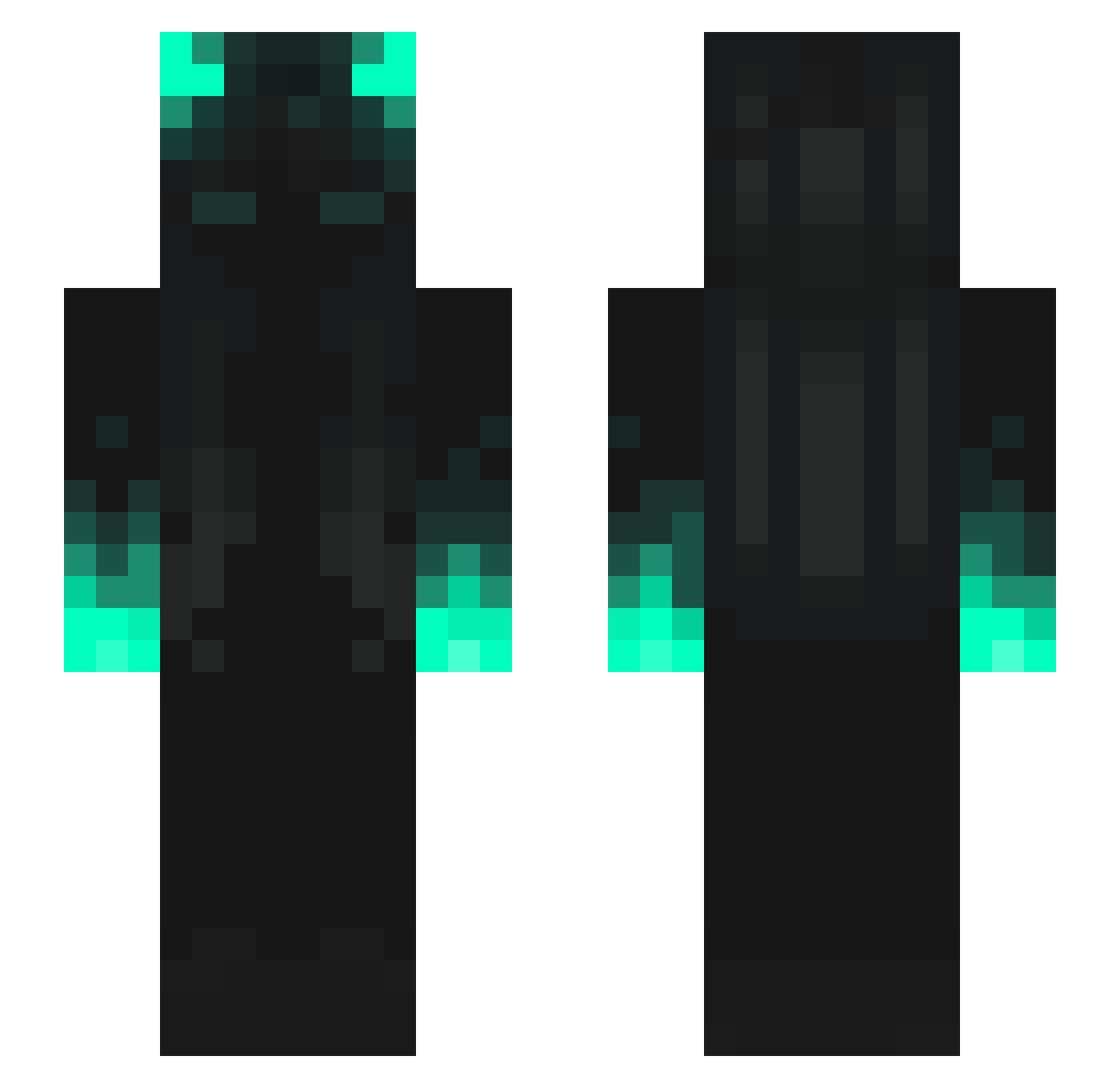 DerunechteSimon Minecraft skin, front and back view