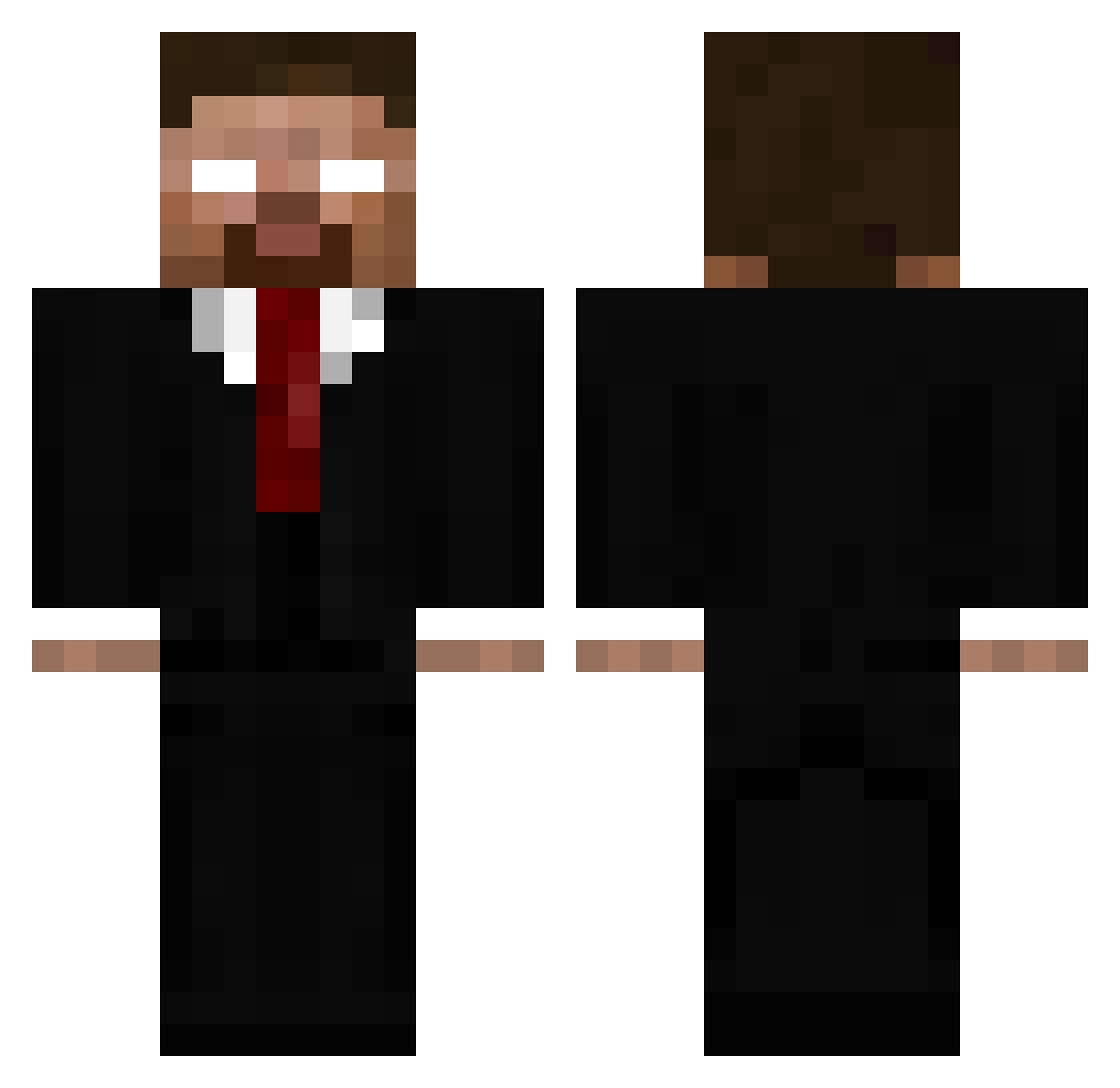 MAFURMN6 Minecraft skin, front and back view