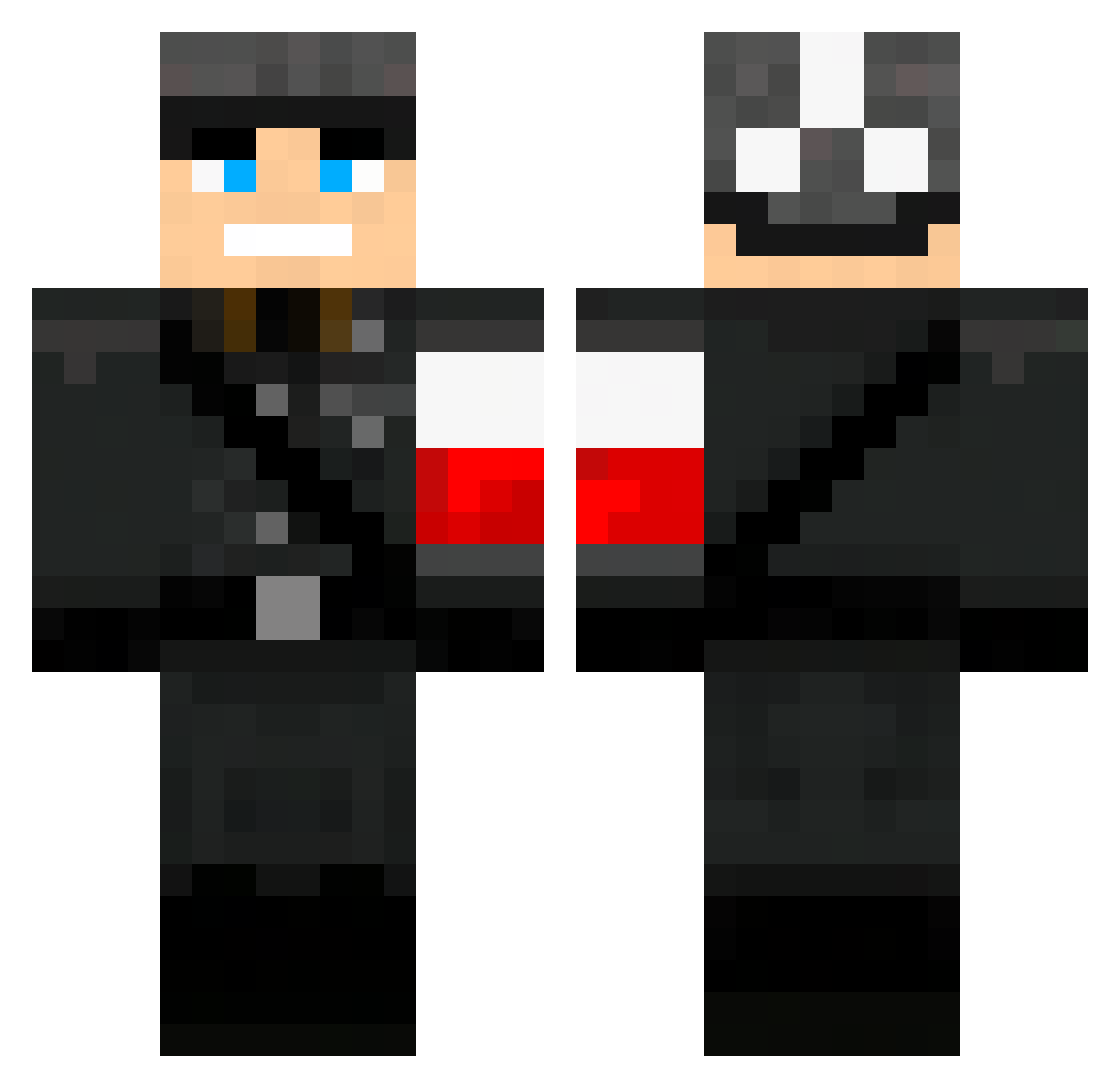 STANOSIEK Minecraft skin, front and back view