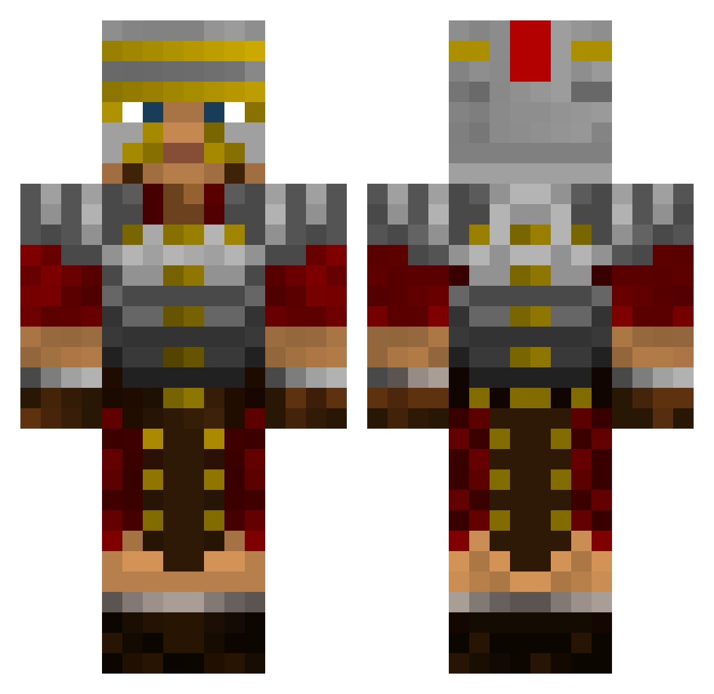 _Franceschiello_ Minecraft skin, front and back view