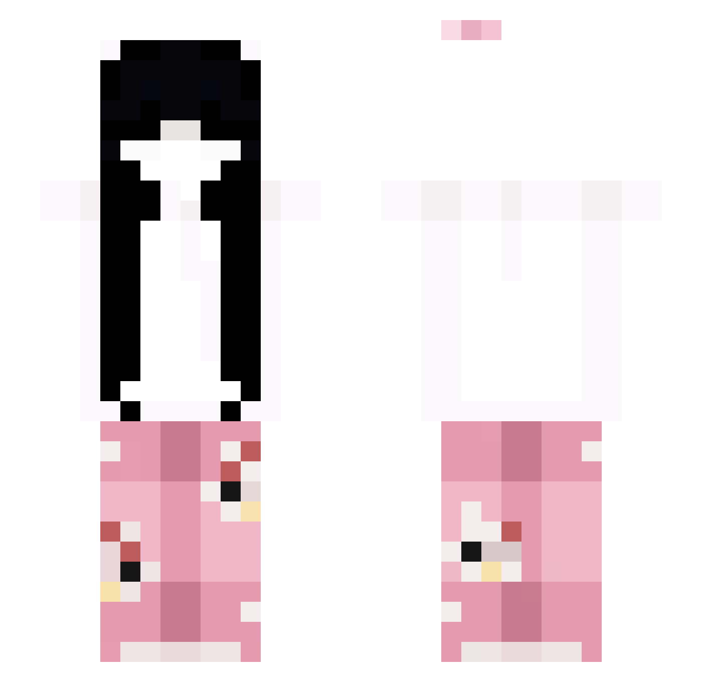Tamik3690 Minecraft skin, front and back view
