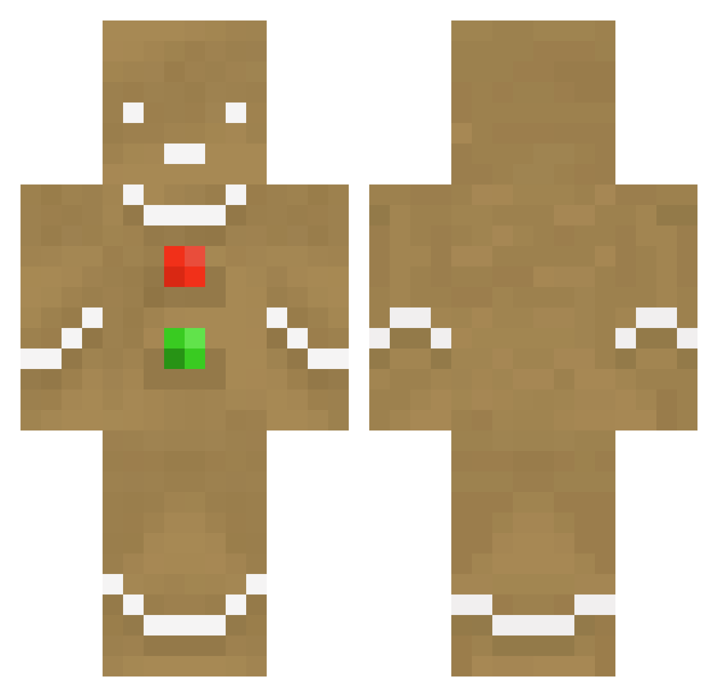 UnoriginalStuart Minecraft skin, front and back view