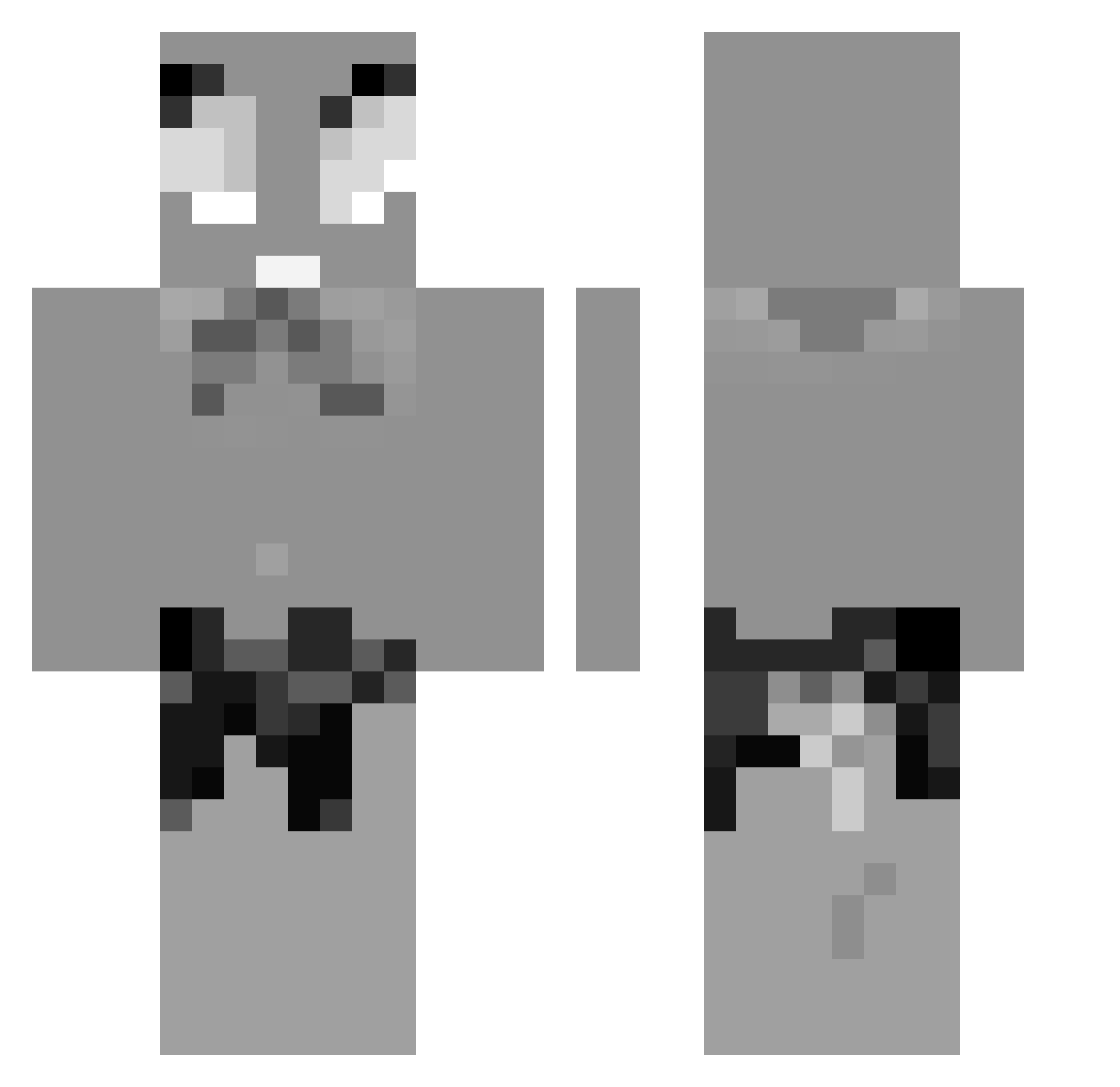 sychaaaa Minecraft skin, front and back view