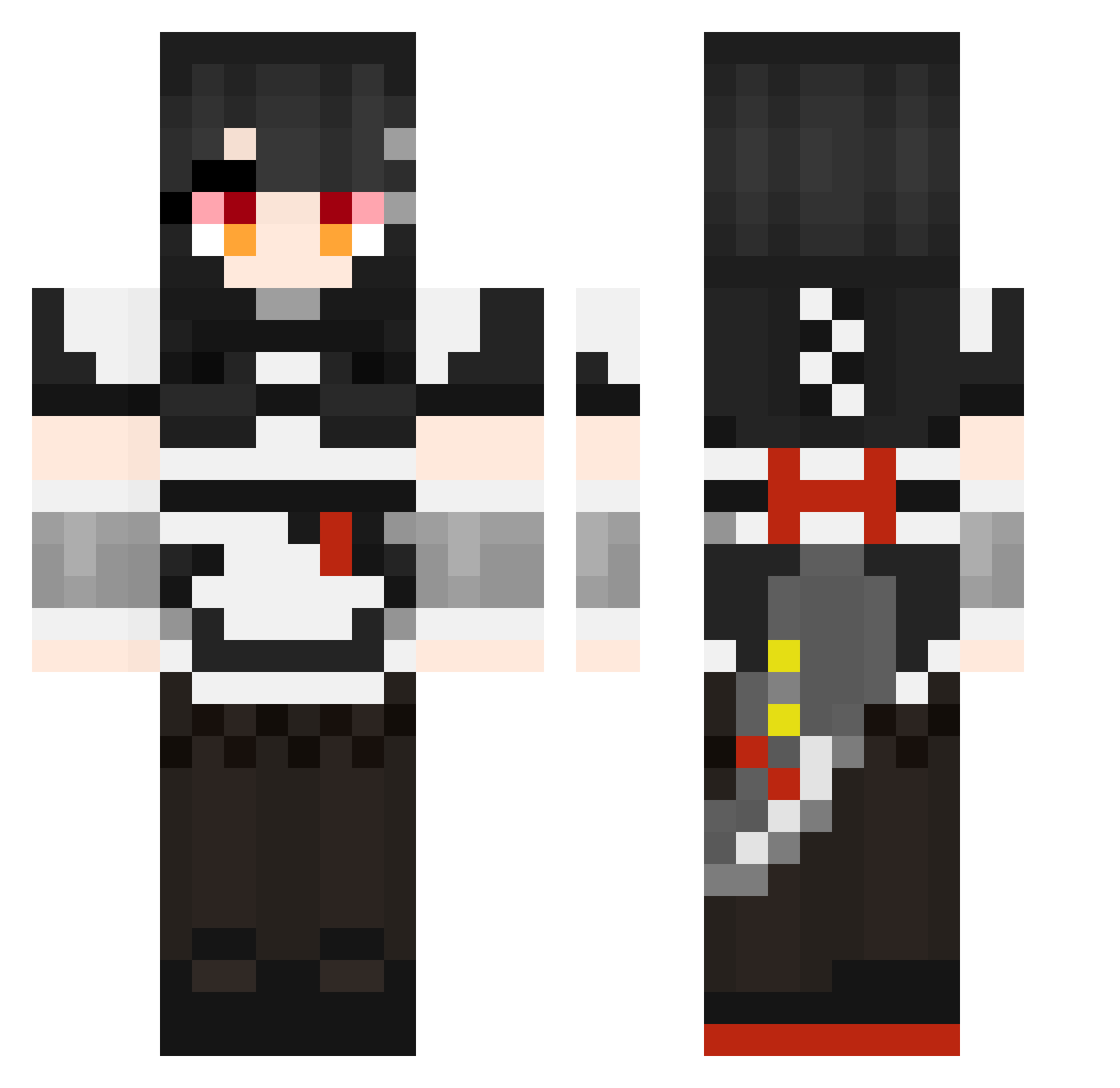 enchi2009 Minecraft skin, front and back view