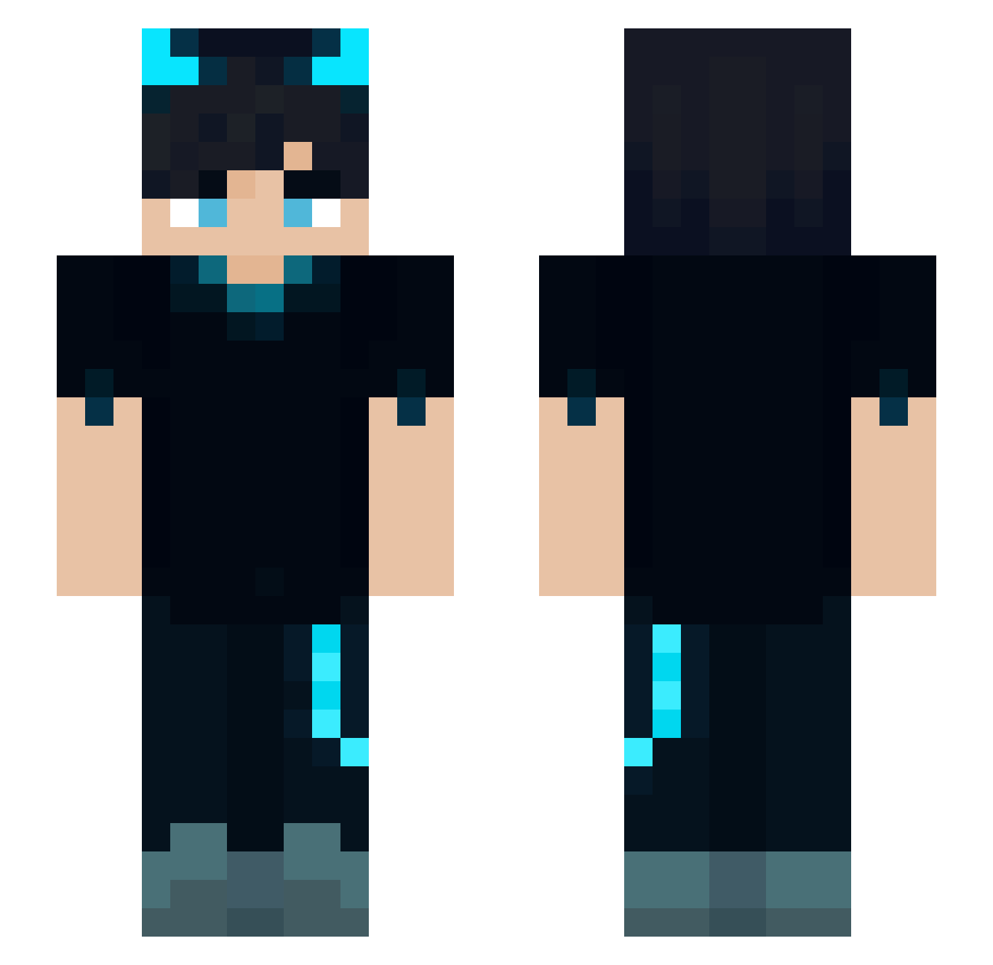 Rk_A_A_A Minecraft skin, front and back view