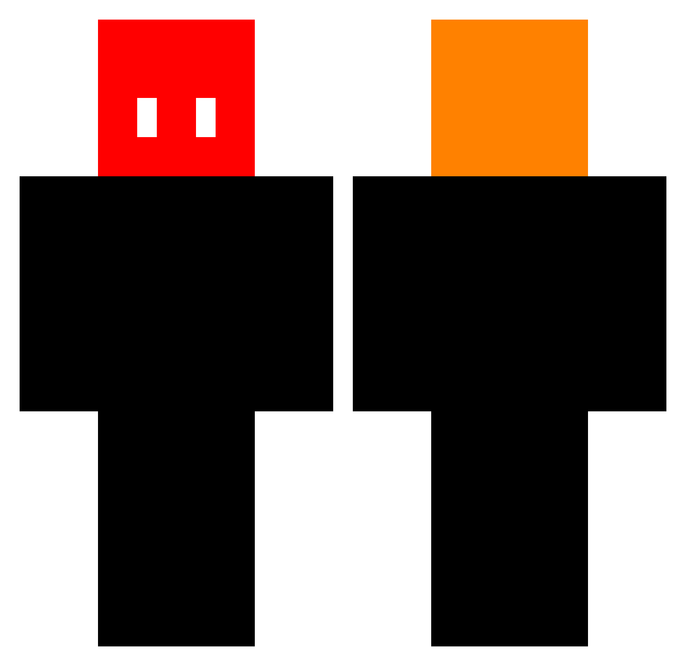 UnTalMatias Minecraft skin, front and back view