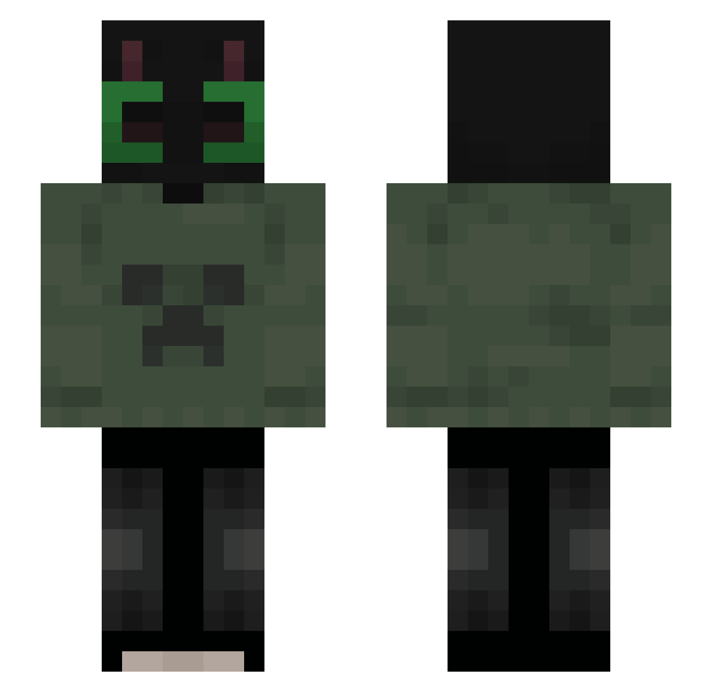 drearythunder Minecraft skin, front and back view