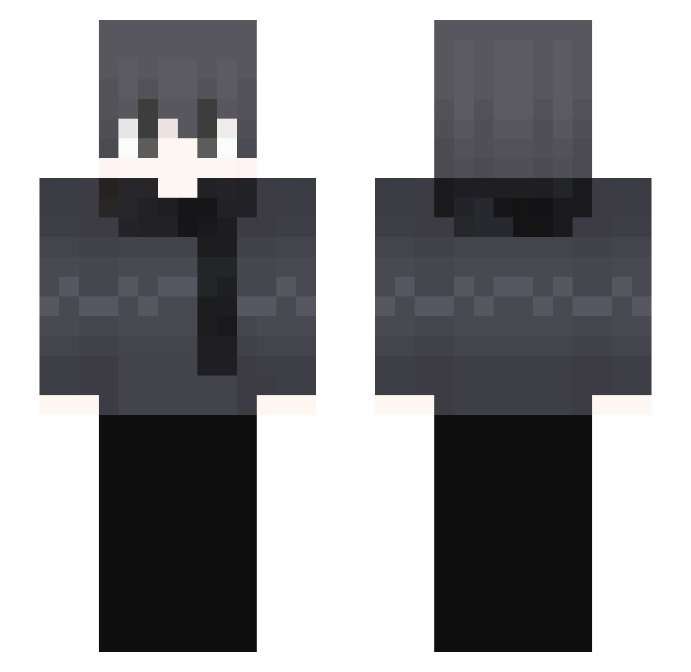 Sexy Minecraft skin, front and back view