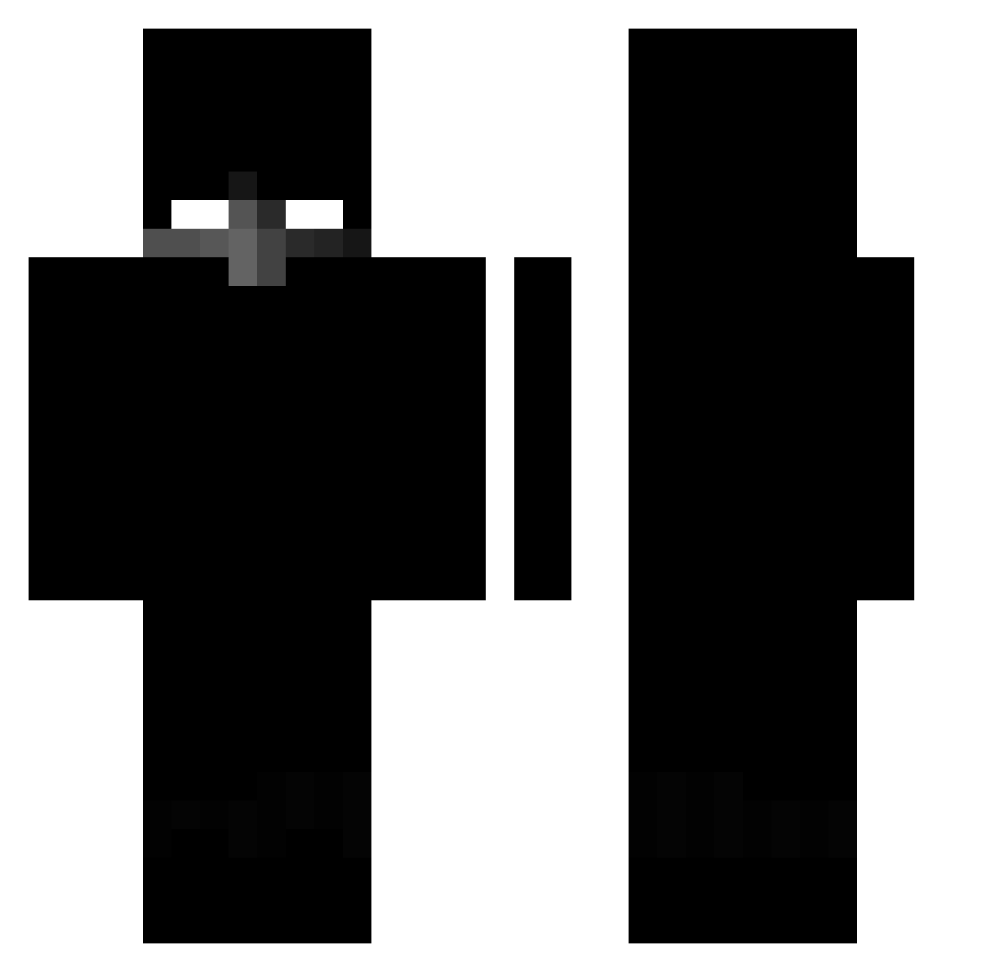 Zozsy Minecraft skin, front and back view