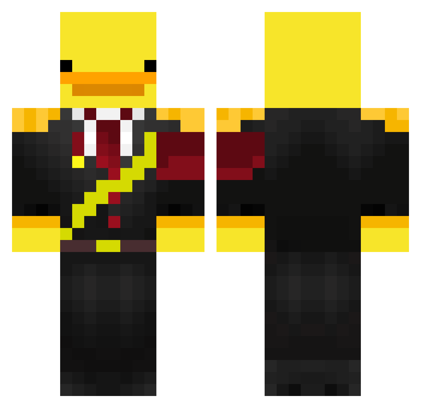 SargeantKitty Minecraft skin, front and back view