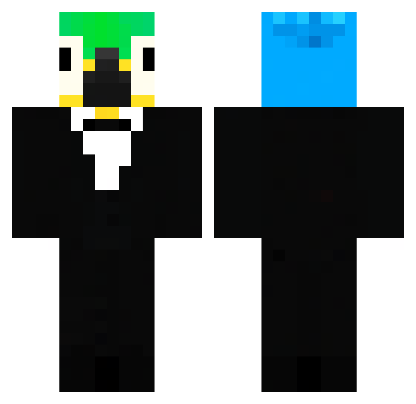 nothudsonfv Minecraft skin, front and back view