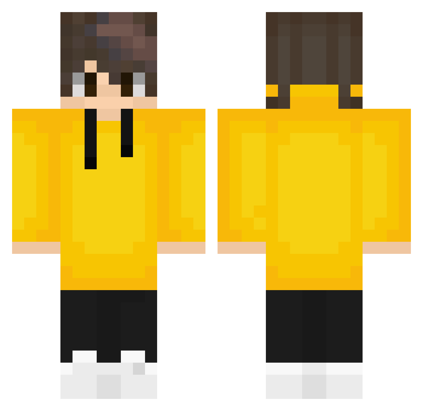 Haruma_713 Minecraft skin, front and back view