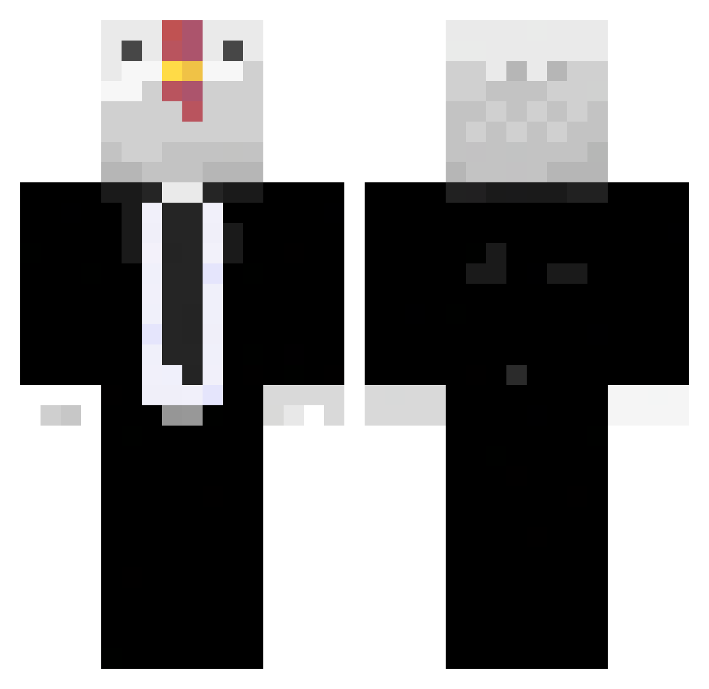 anjhon6 Minecraft skin, front and back view