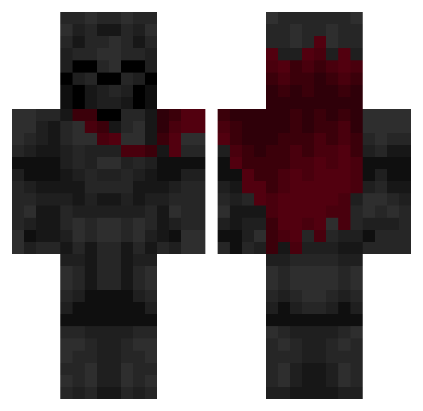 Tladysboy8 Minecraft skin, front and back view