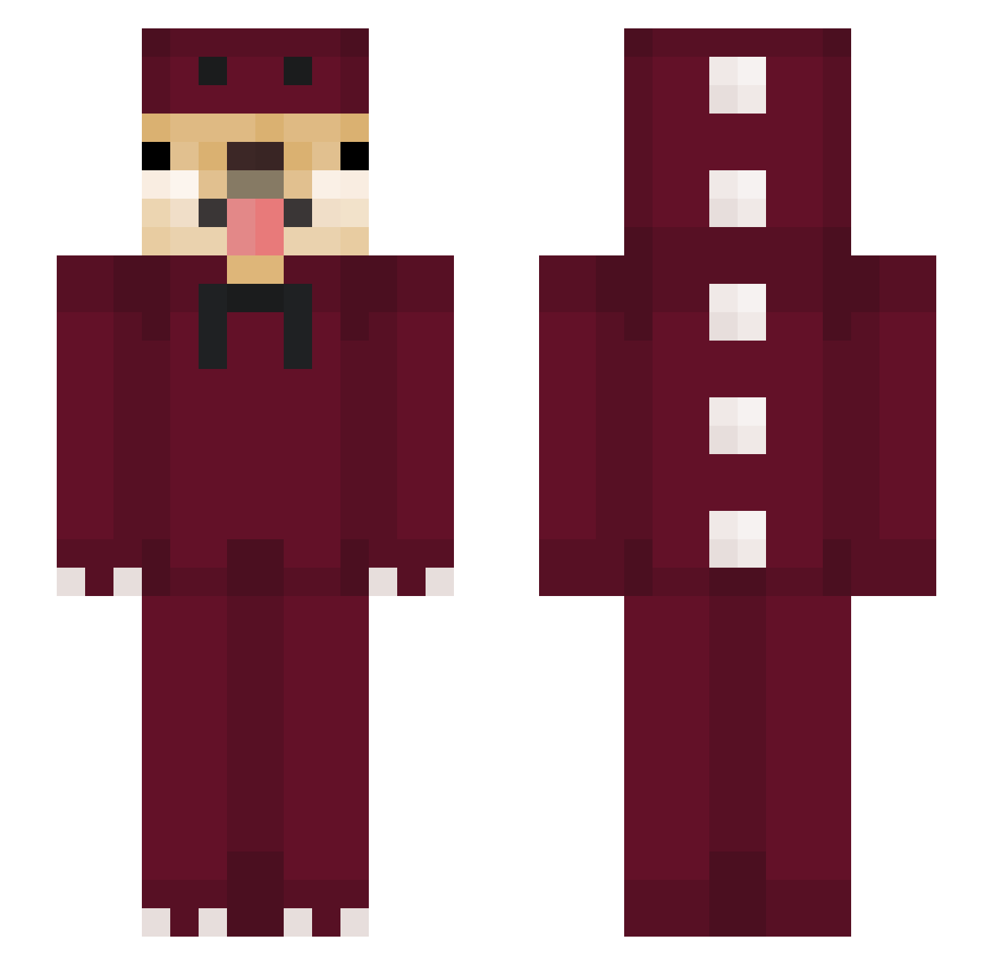 _ImWHuy_ Minecraft skin, front and back view