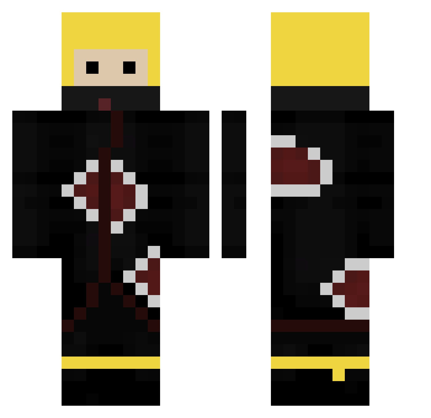 5carsTk2sd Minecraft skin, front and back view