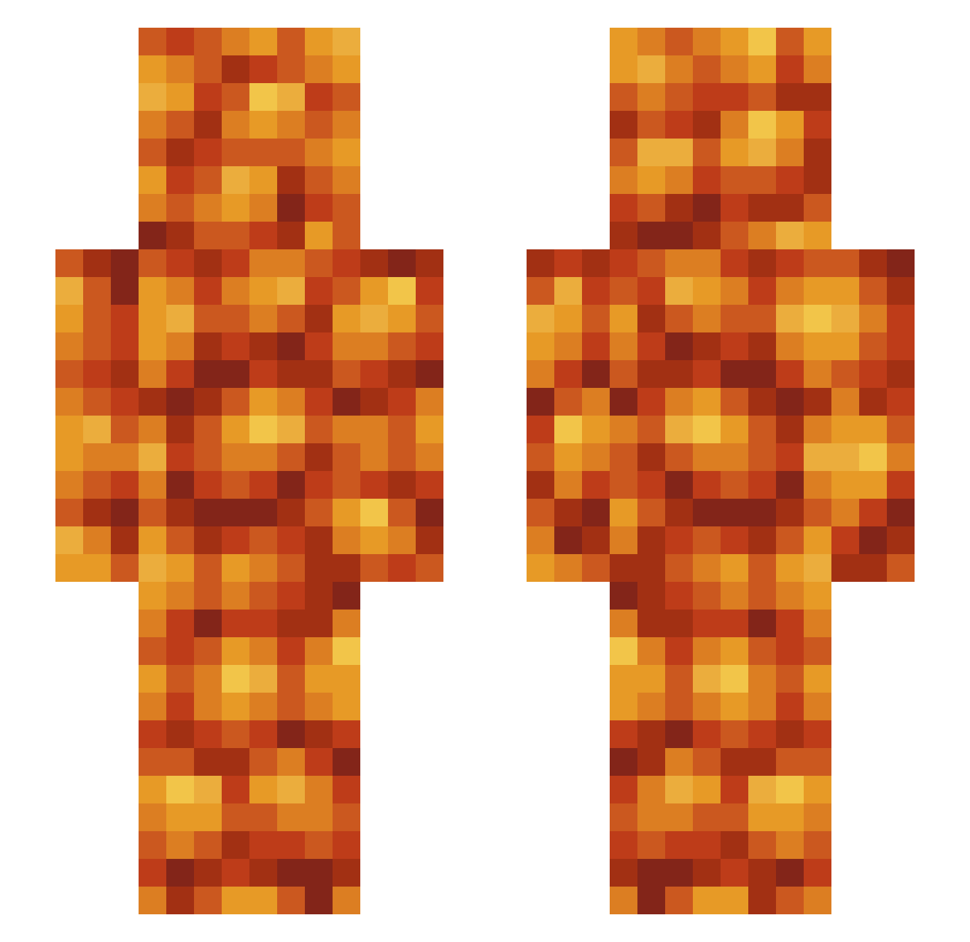 zebraman1 Minecraft skin, front and back view