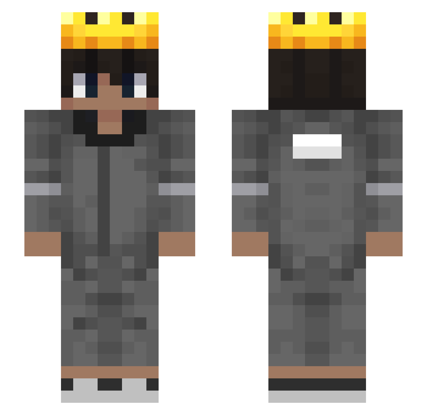 CESSAYY Minecraft skin, front and back view