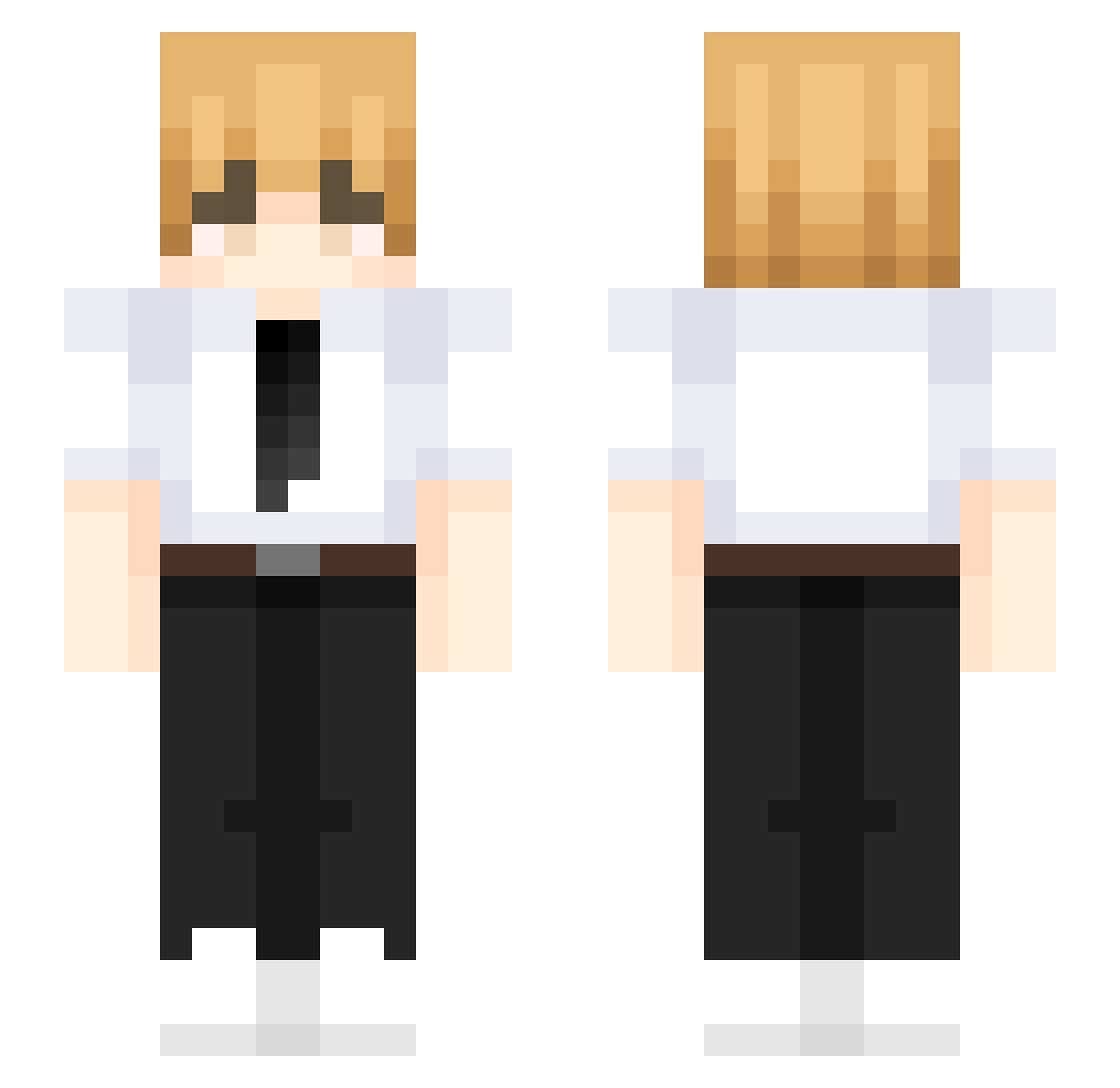 sethhiroth Minecraft skin, front and back view