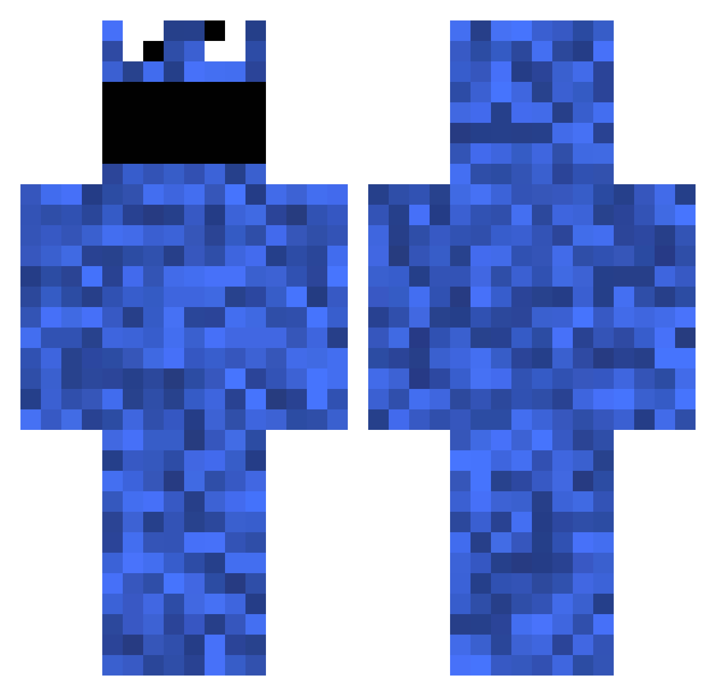Ryguy2200 Minecraft skin, front and back view