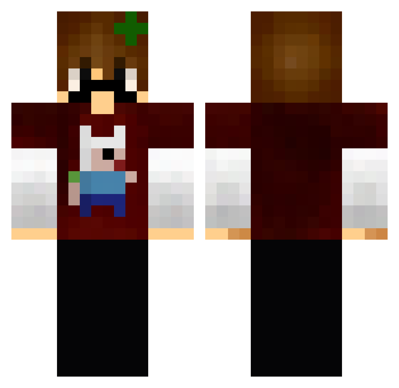 437minecraft Minecraft skin, front and back view