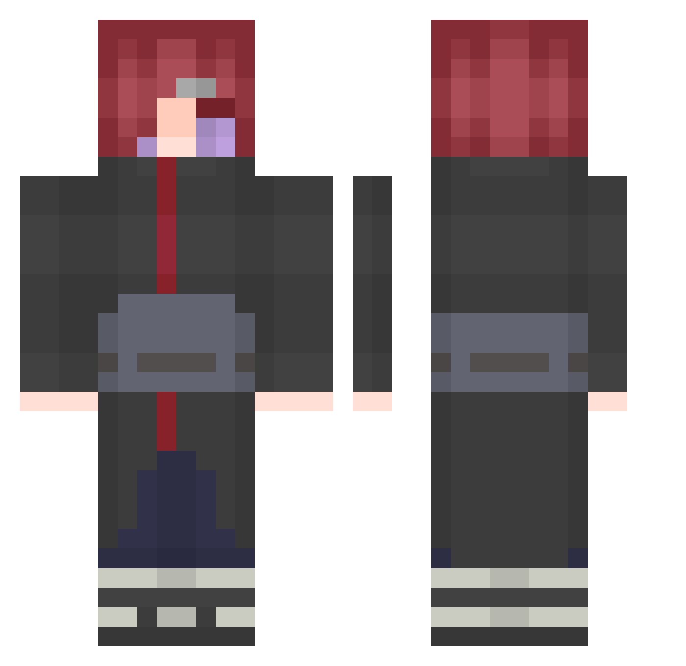 KakaRanger123 Minecraft skin, front and back view