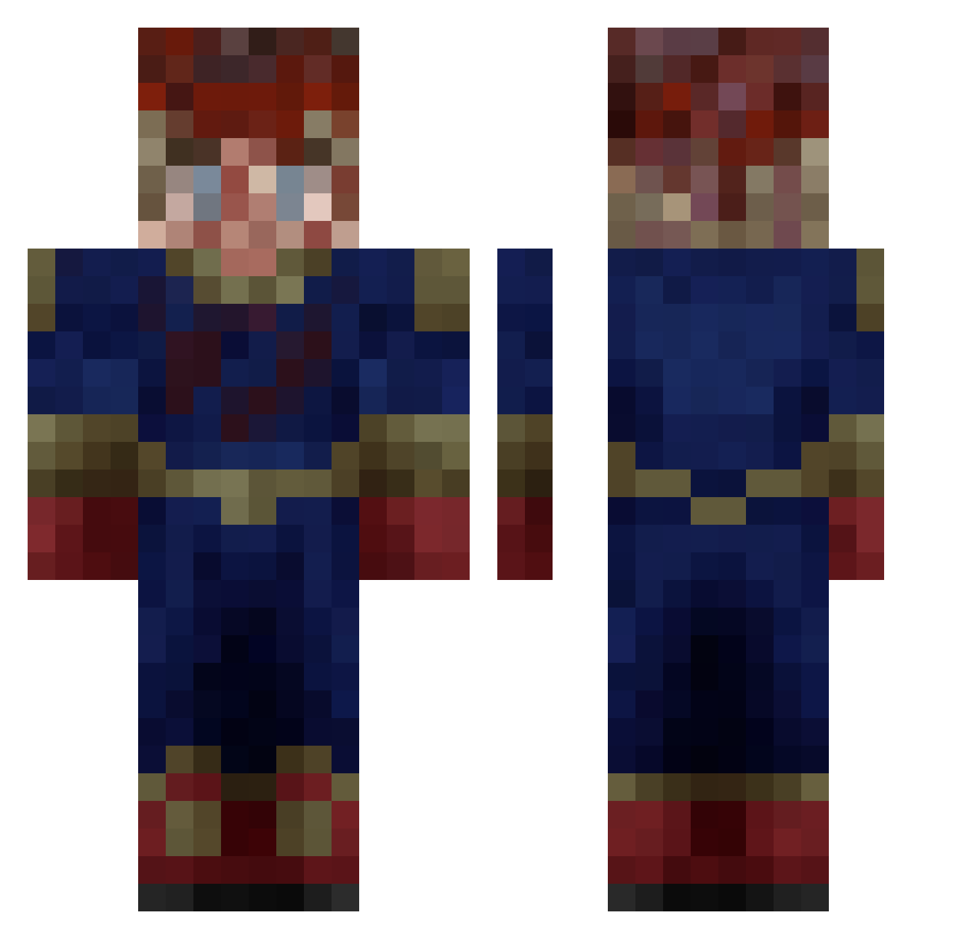 Diegoleg0 Minecraft skin, front and back view