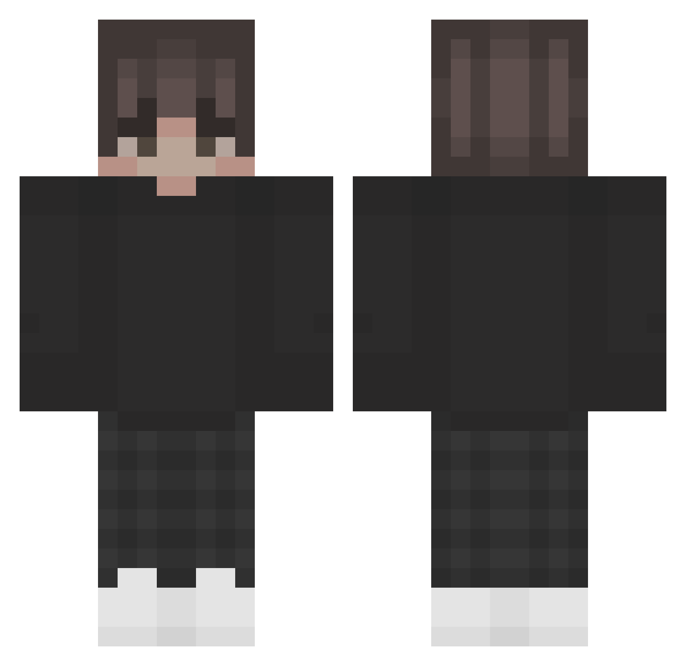 VaaanPan Minecraft skin, front and back view