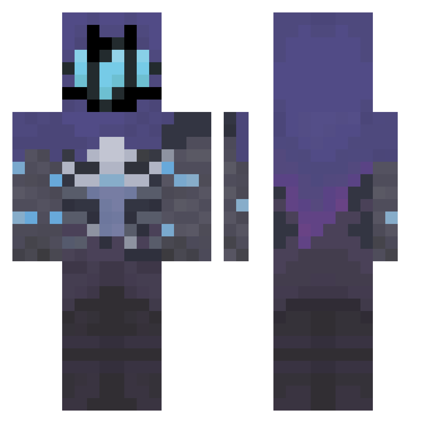 younseongwon Minecraft skin, front and back view
