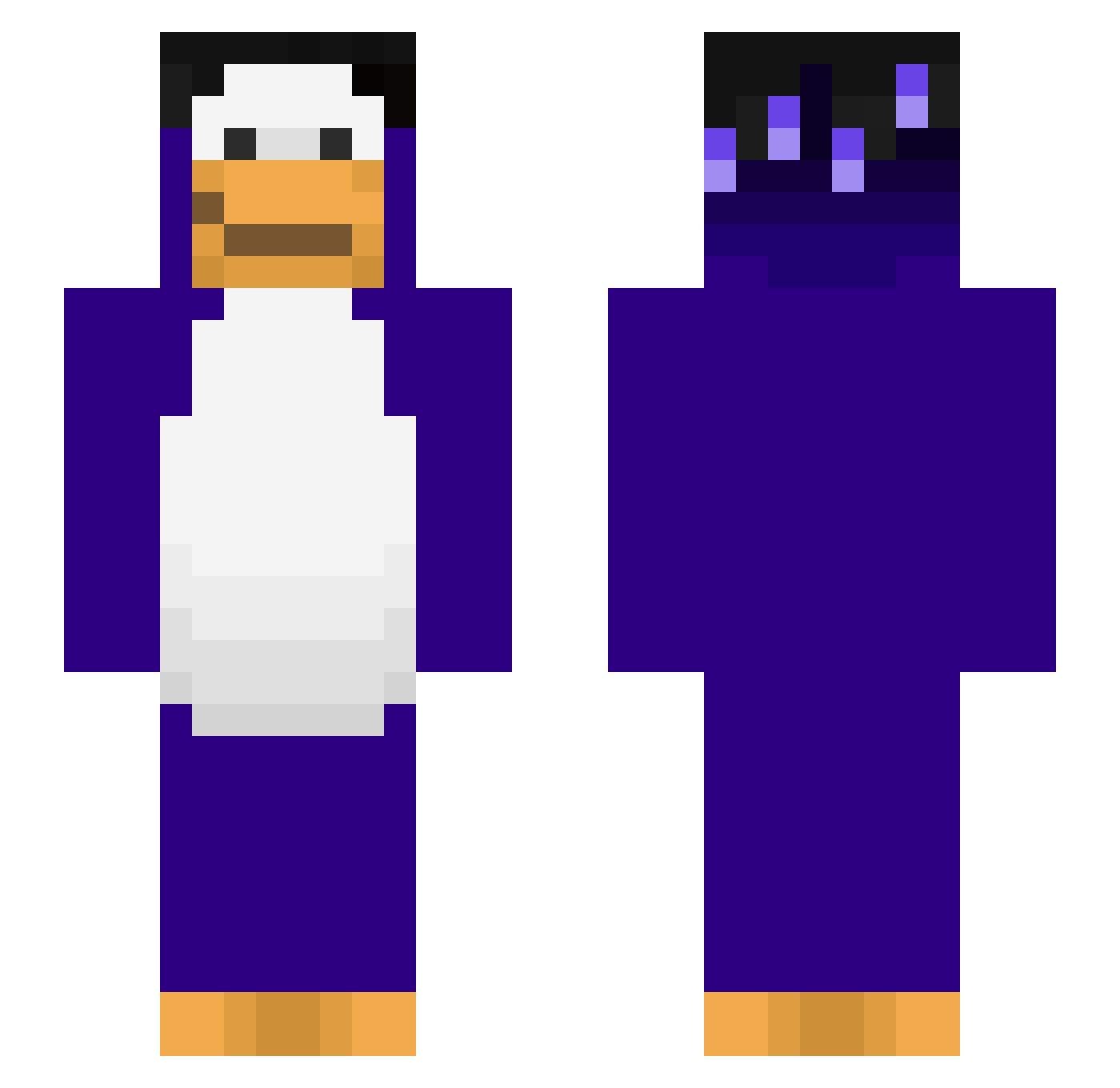 notgoodslayer Minecraft skin, front and back view