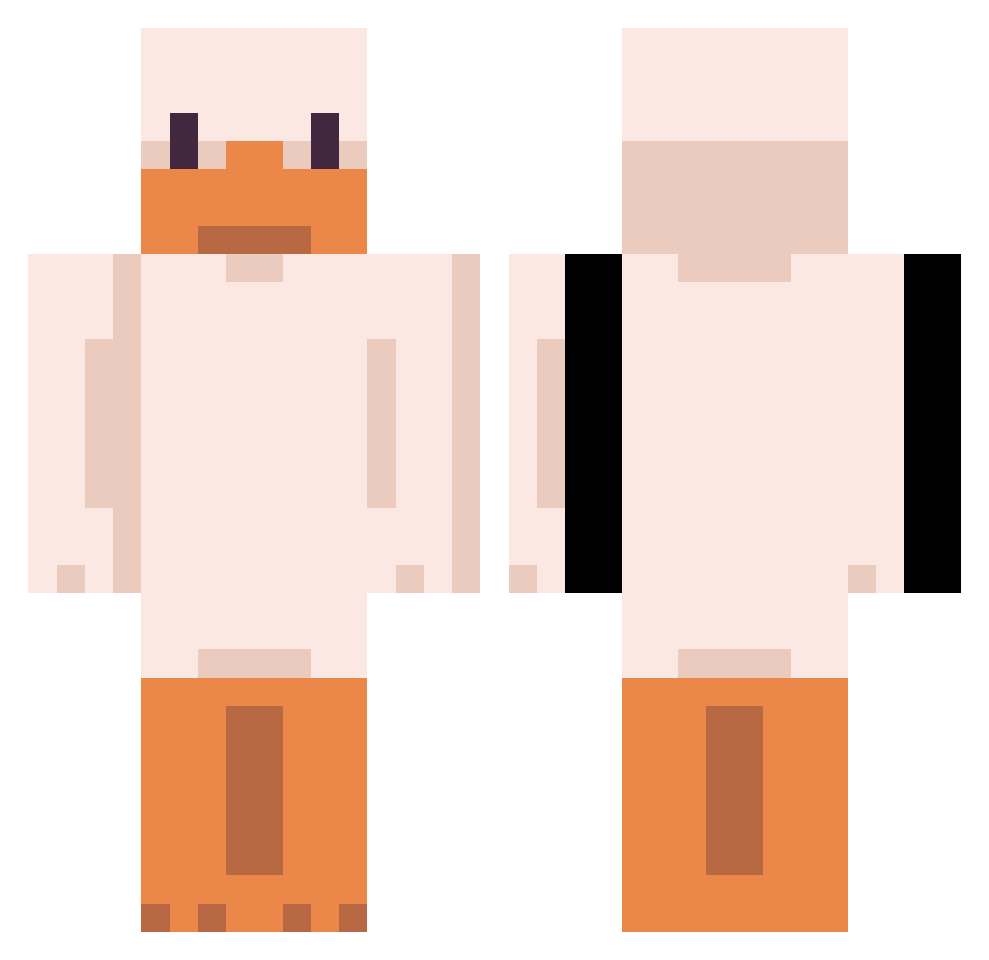 tylemmuckley Minecraft skin, front and back view