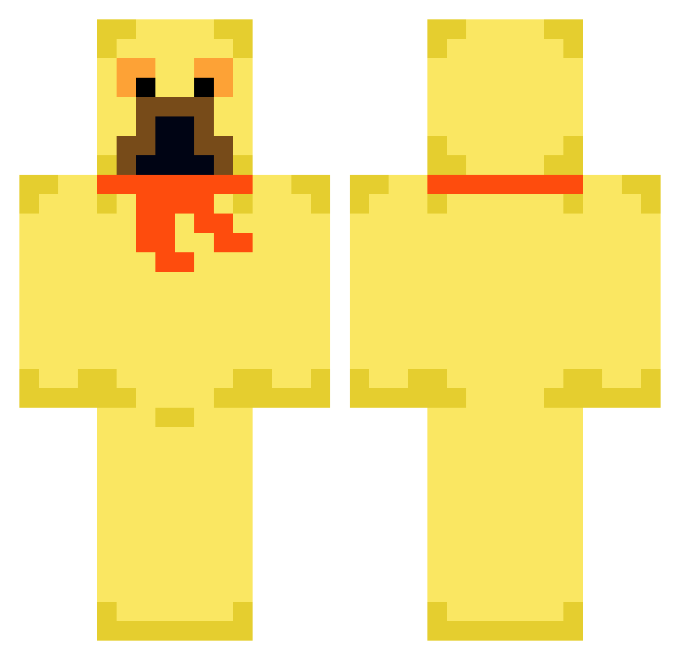 STINKYGARRY Minecraft skin, front and back view
