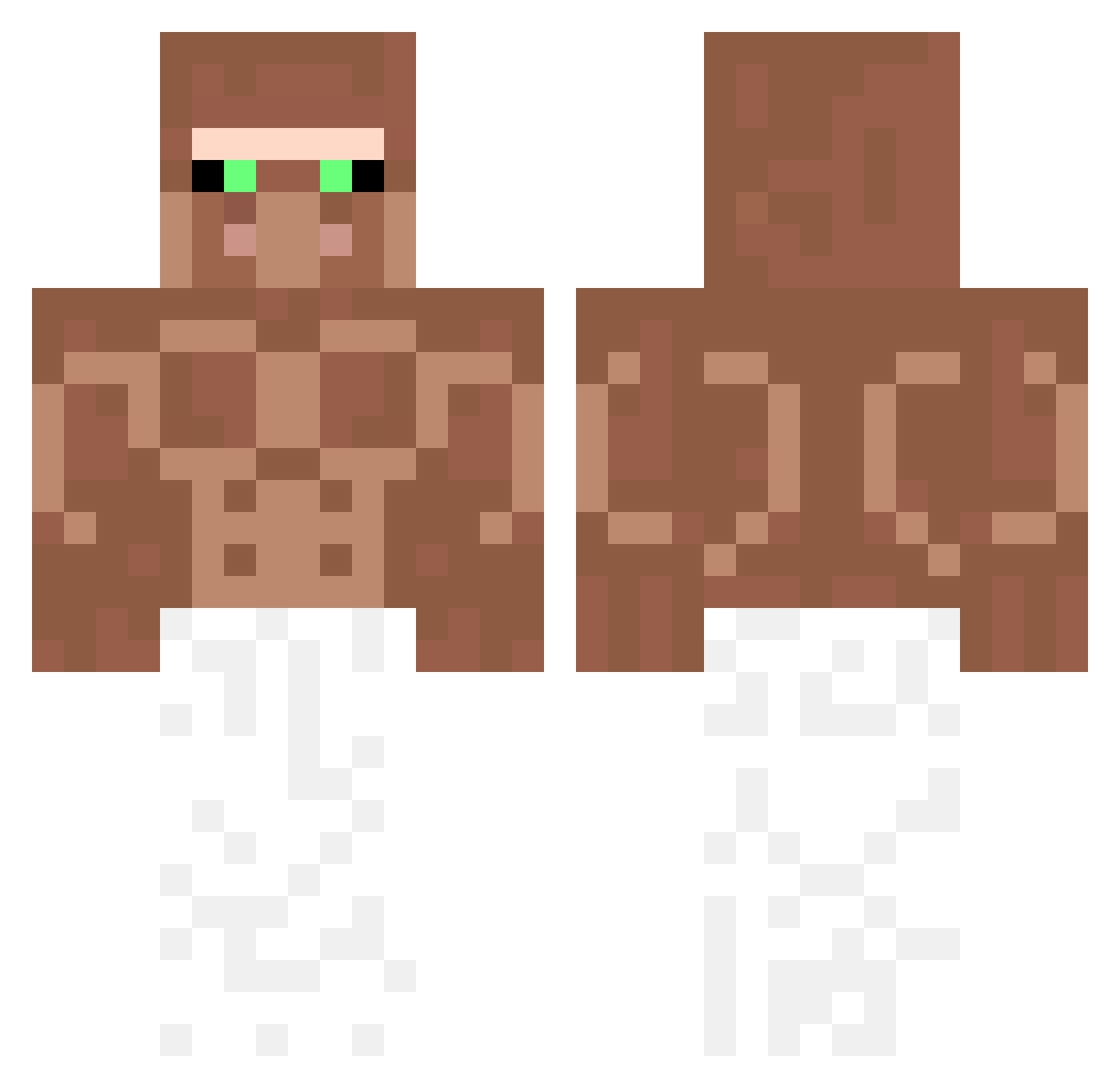 444mitsuuu Minecraft skin, front and back view