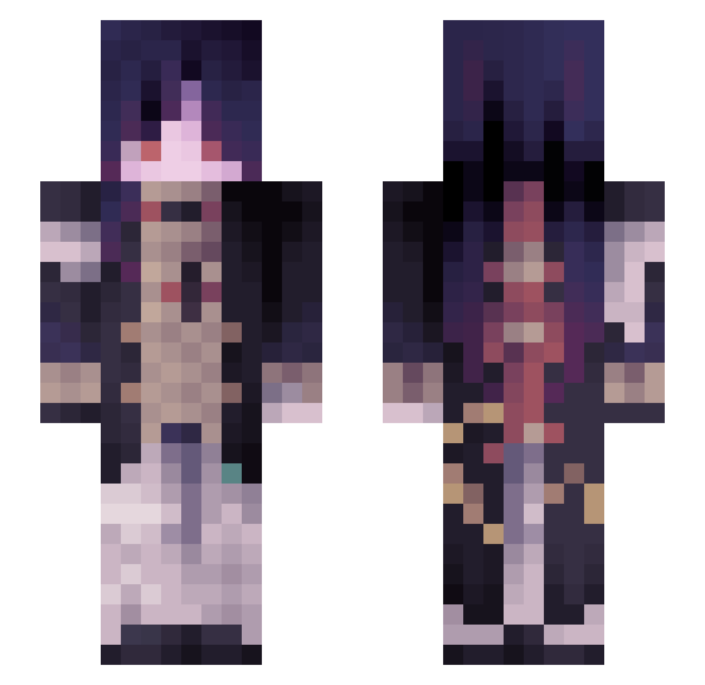 Reeeed11 Minecraft skin, front and back view
