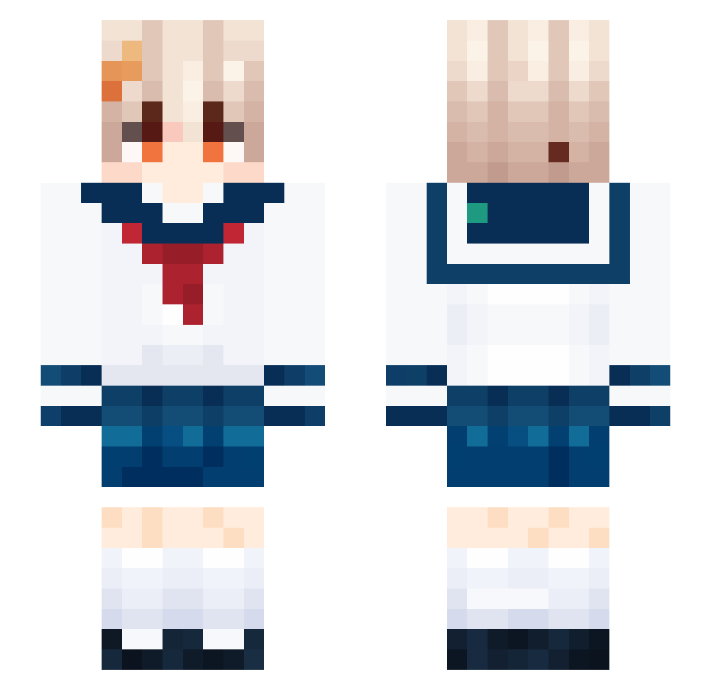 _Tabbyneko_ Minecraft skin, front and back view
