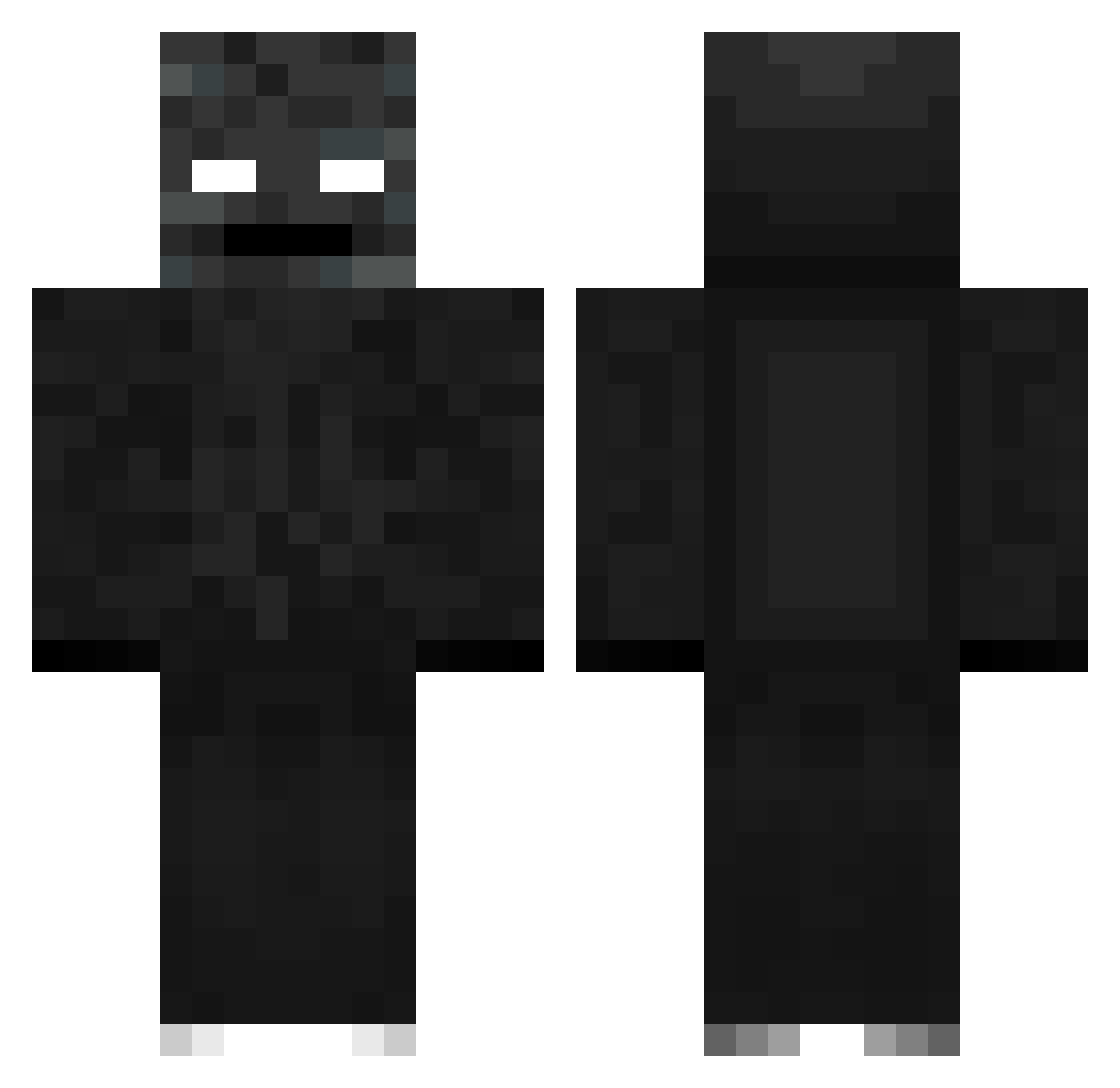 Sebcraft1028 Minecraft skin, front and back view