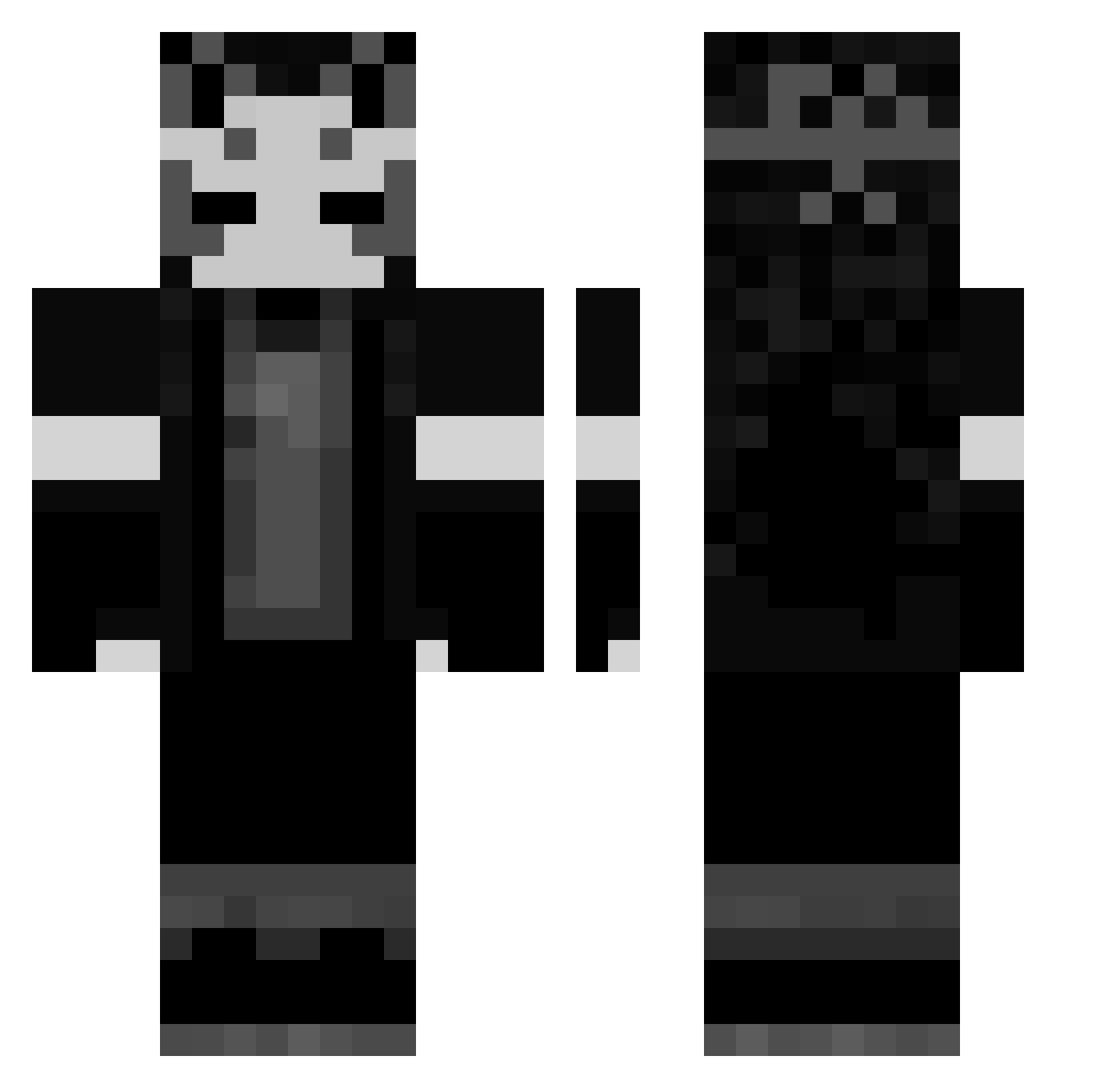 PulchnyWiesiu Minecraft skin, front and back view