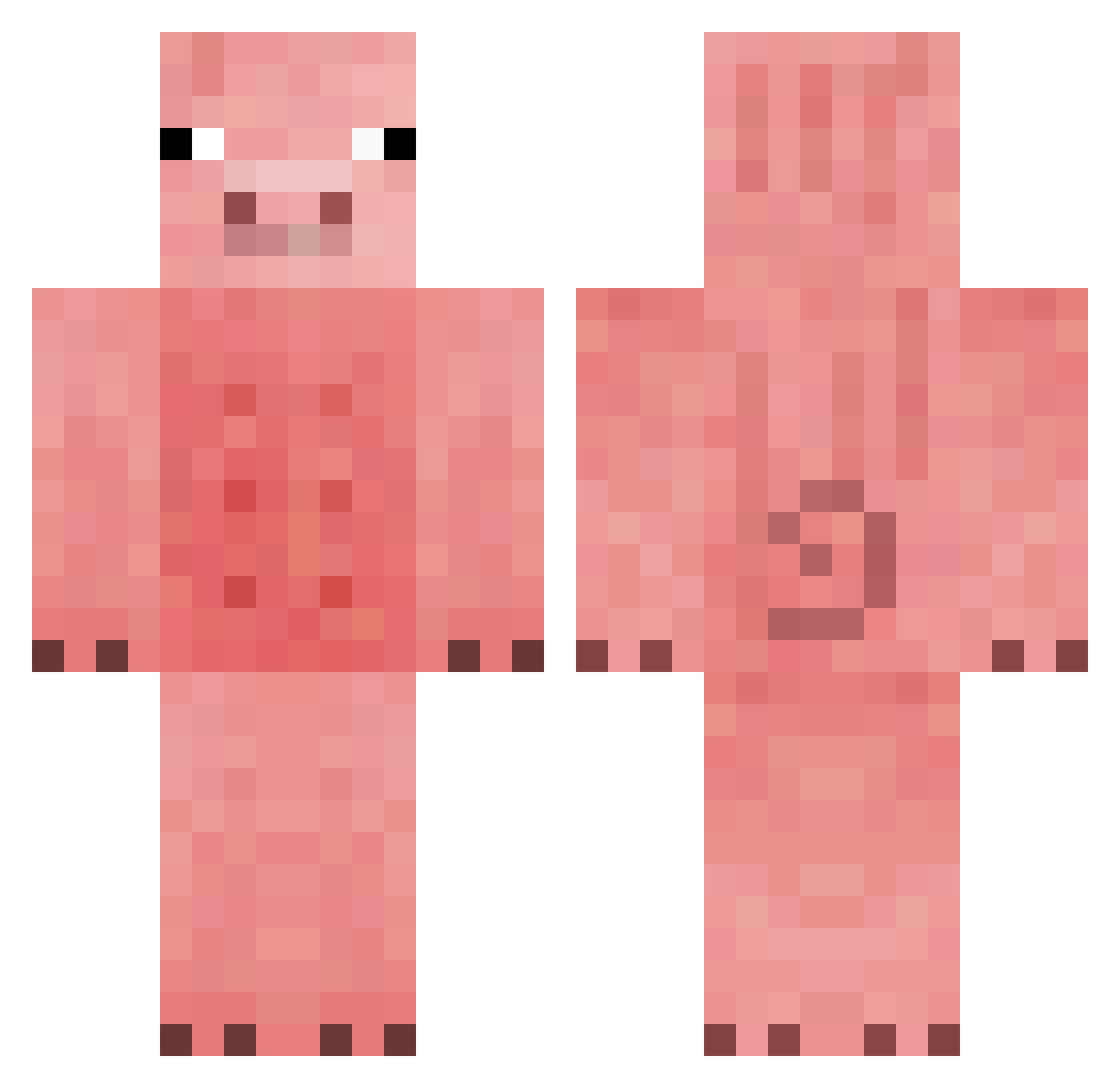 Zuliix_Alt5 Minecraft skin, front and back view