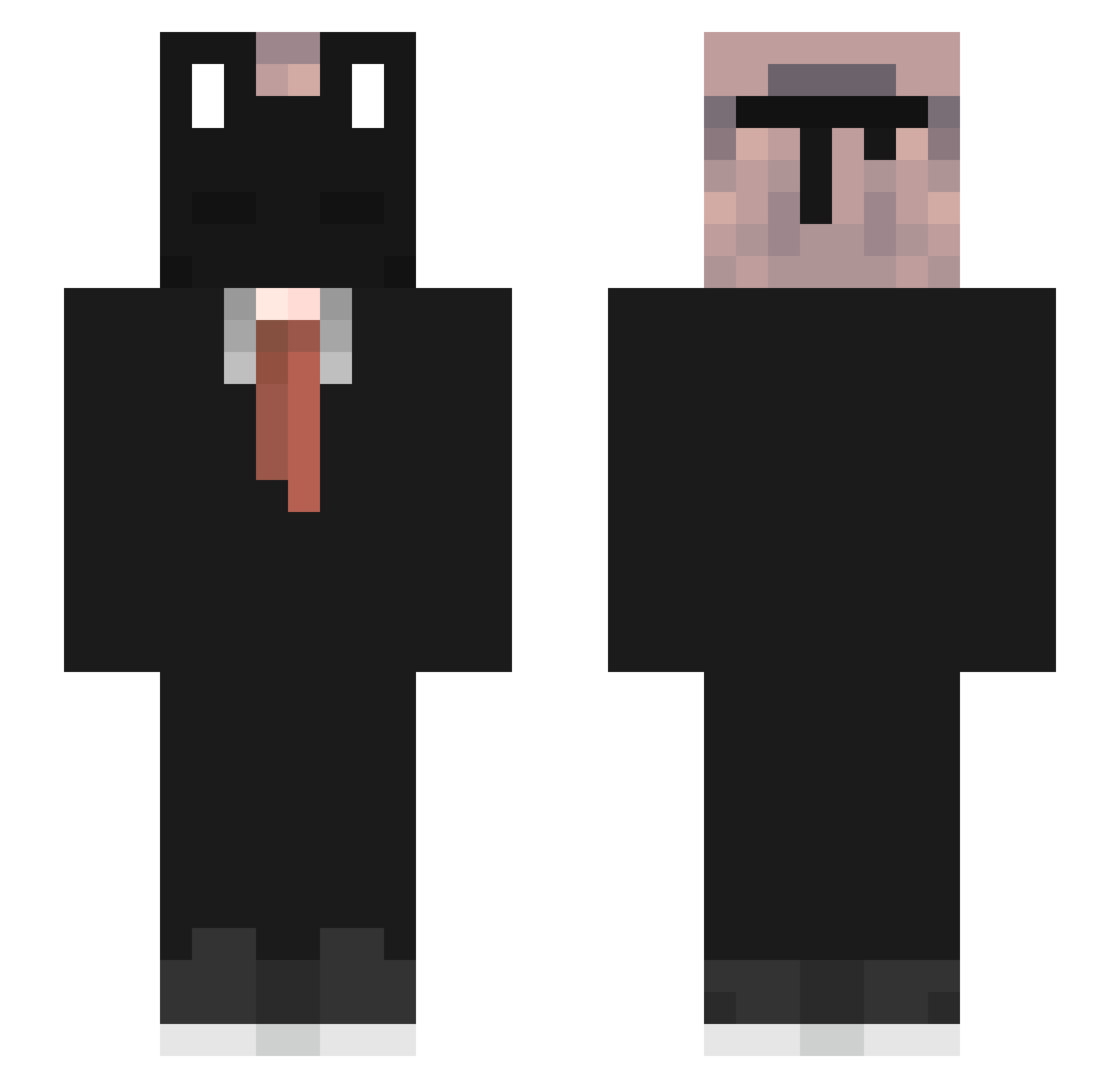 VelumPrismic Minecraft skin, front and back view