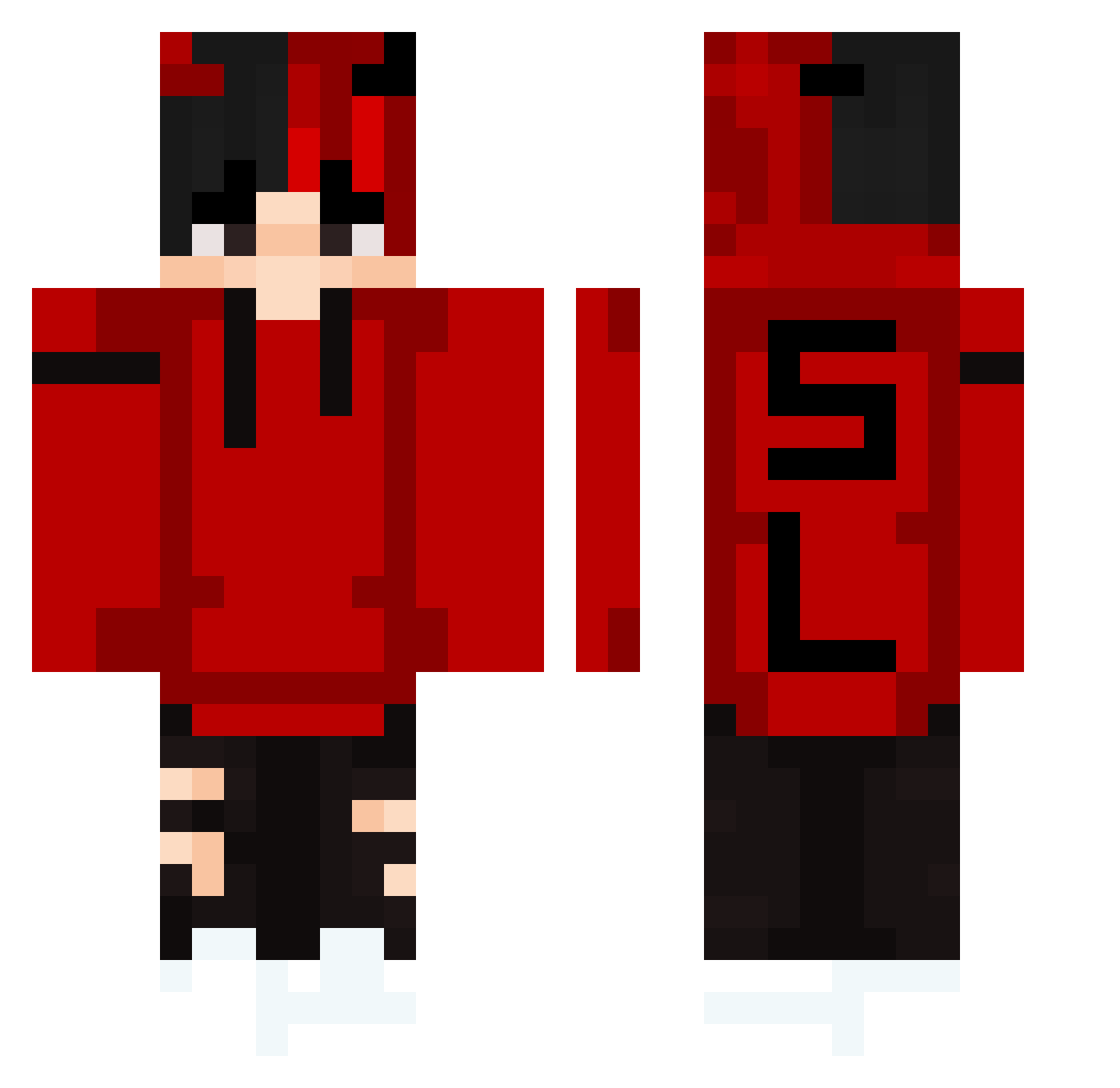 FR_Armis Minecraft skin, front and back view