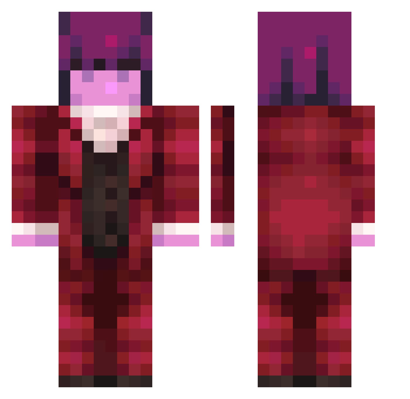 poisonedivy_ Minecraft skin, front and back view