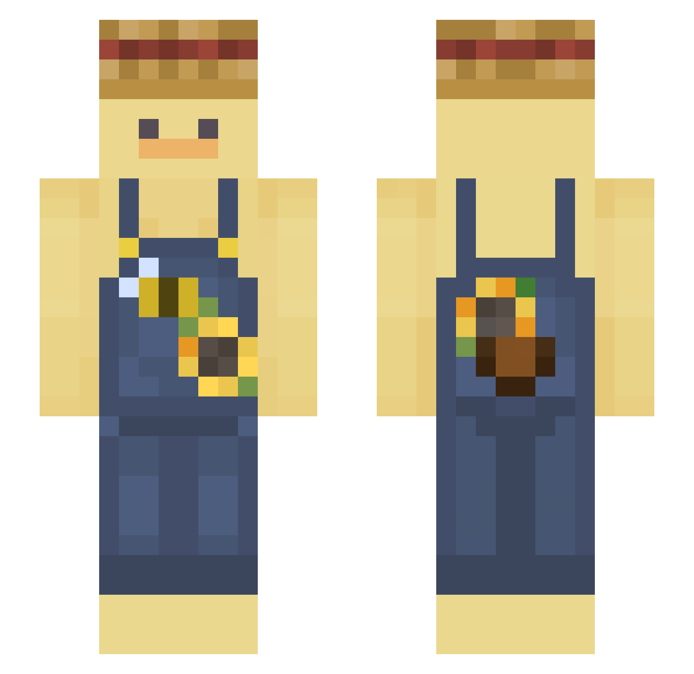 cudo05 Minecraft skin, front and back view