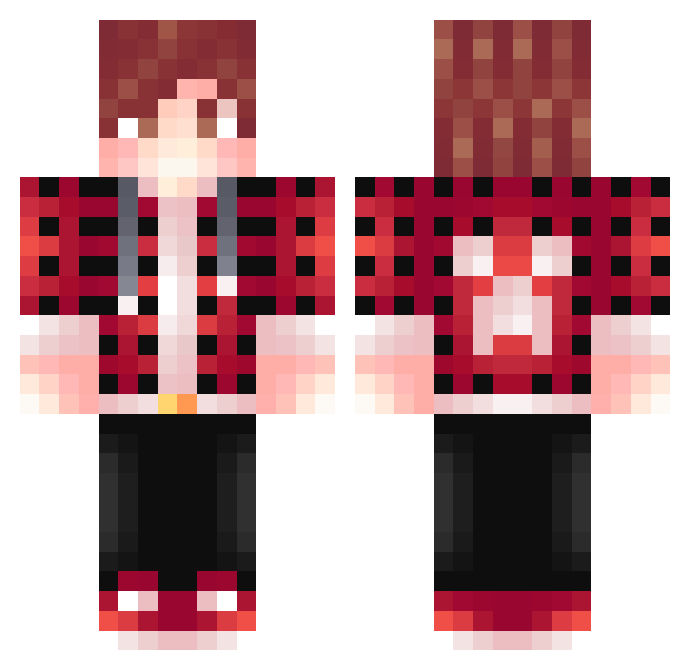 Rogerrrzzz Minecraft skin, front and back view