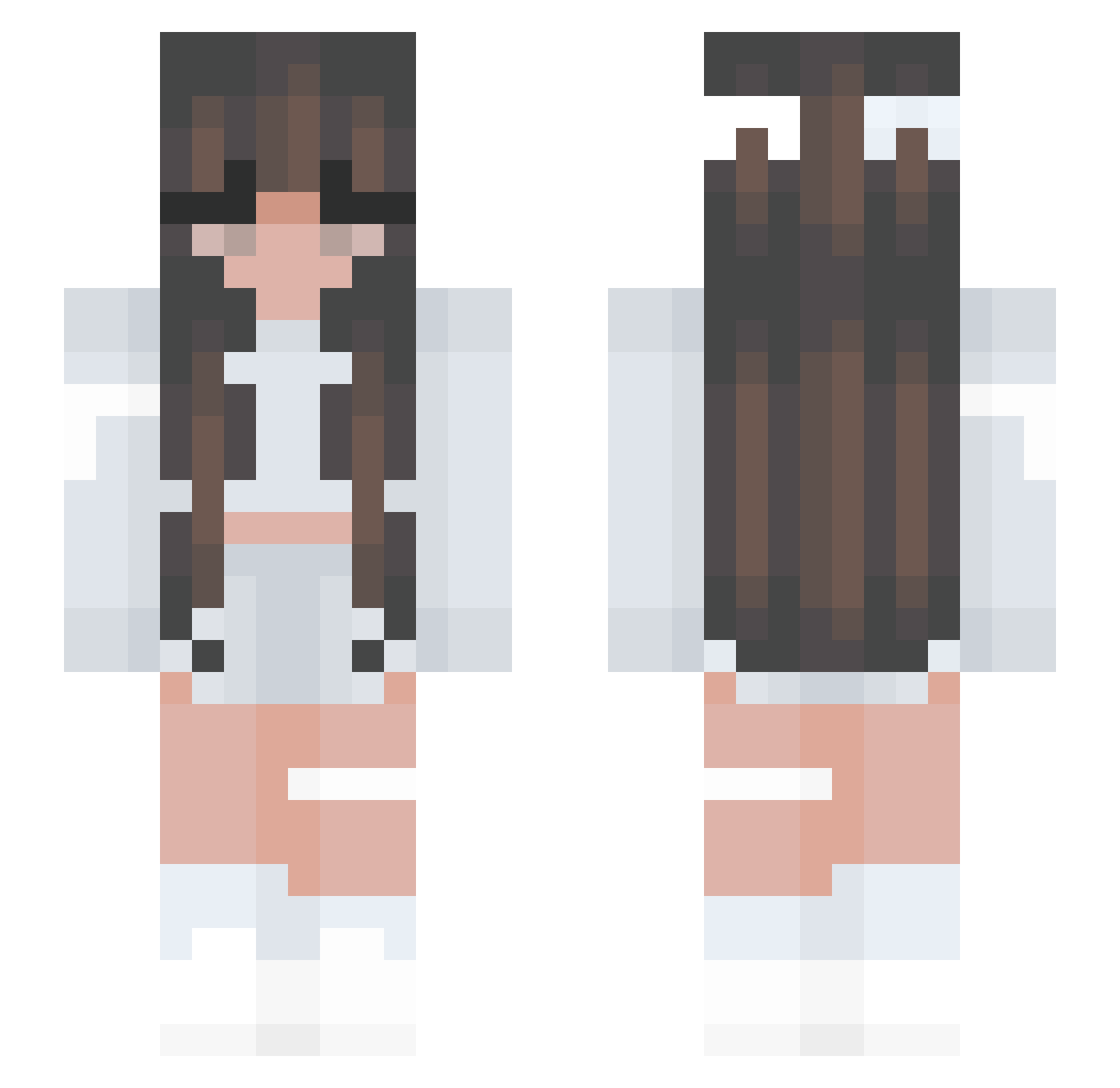 kotteczek Minecraft skin, front and back view
