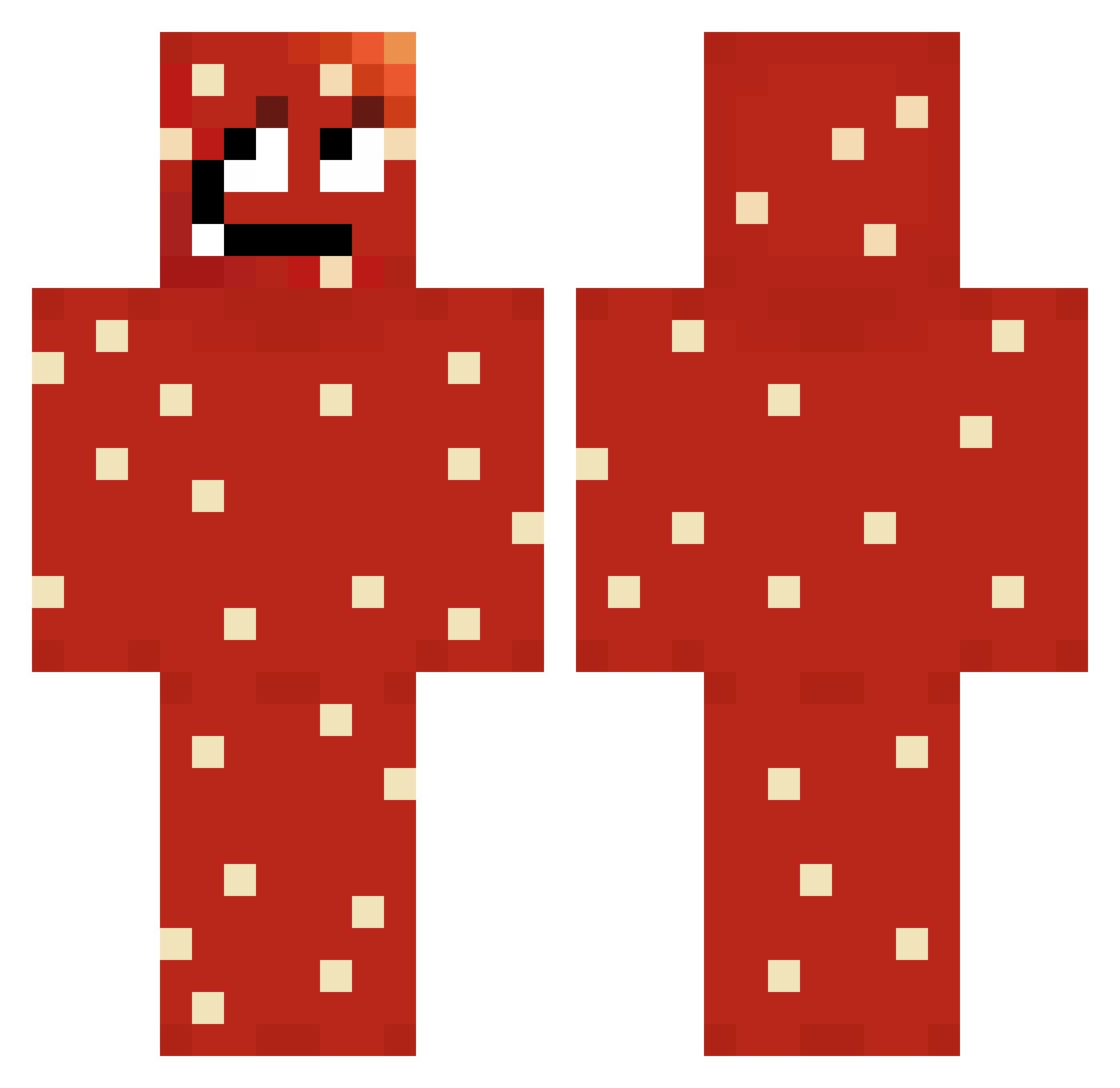 gjmo Minecraft skin, front and back view
