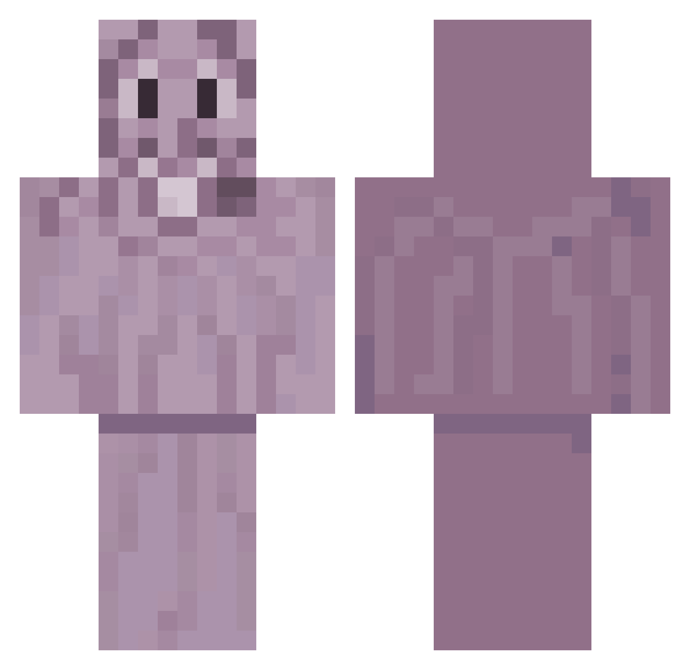 ruzgartoo Minecraft skin, front and back view
