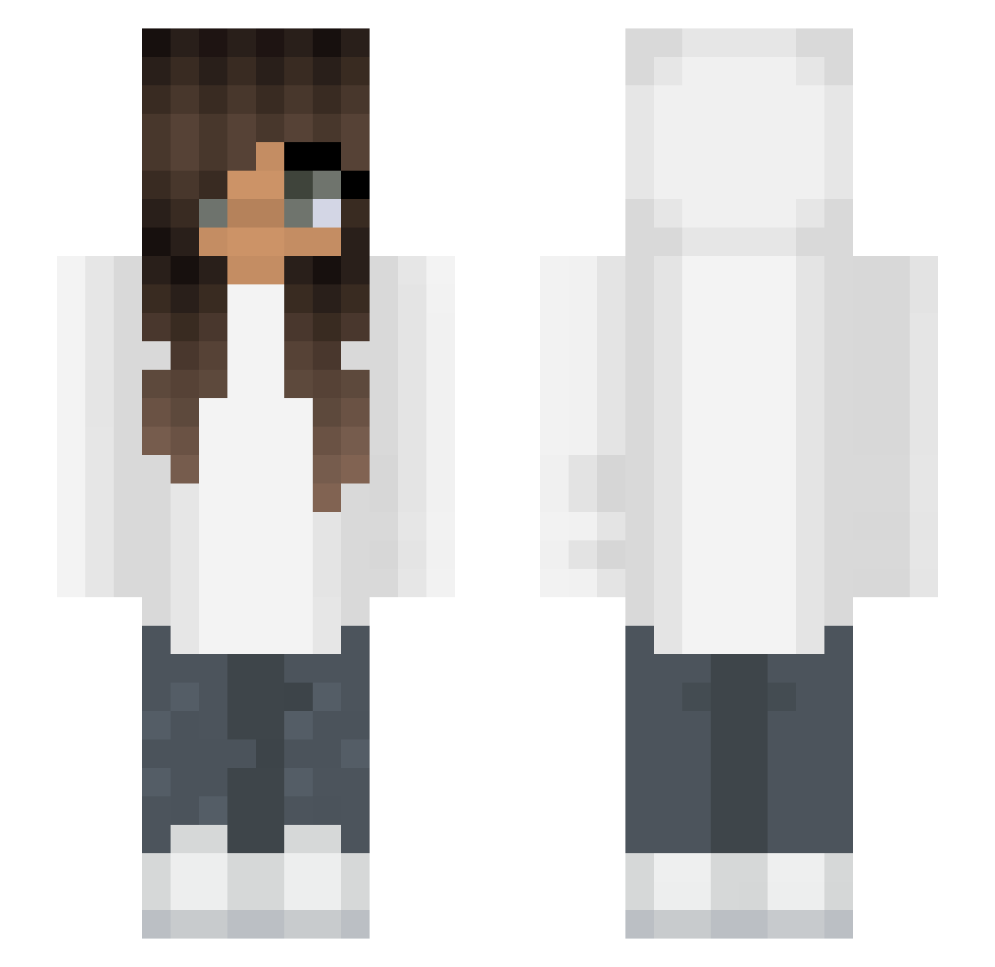 zTraumhaftes Minecraft skin, front and back view