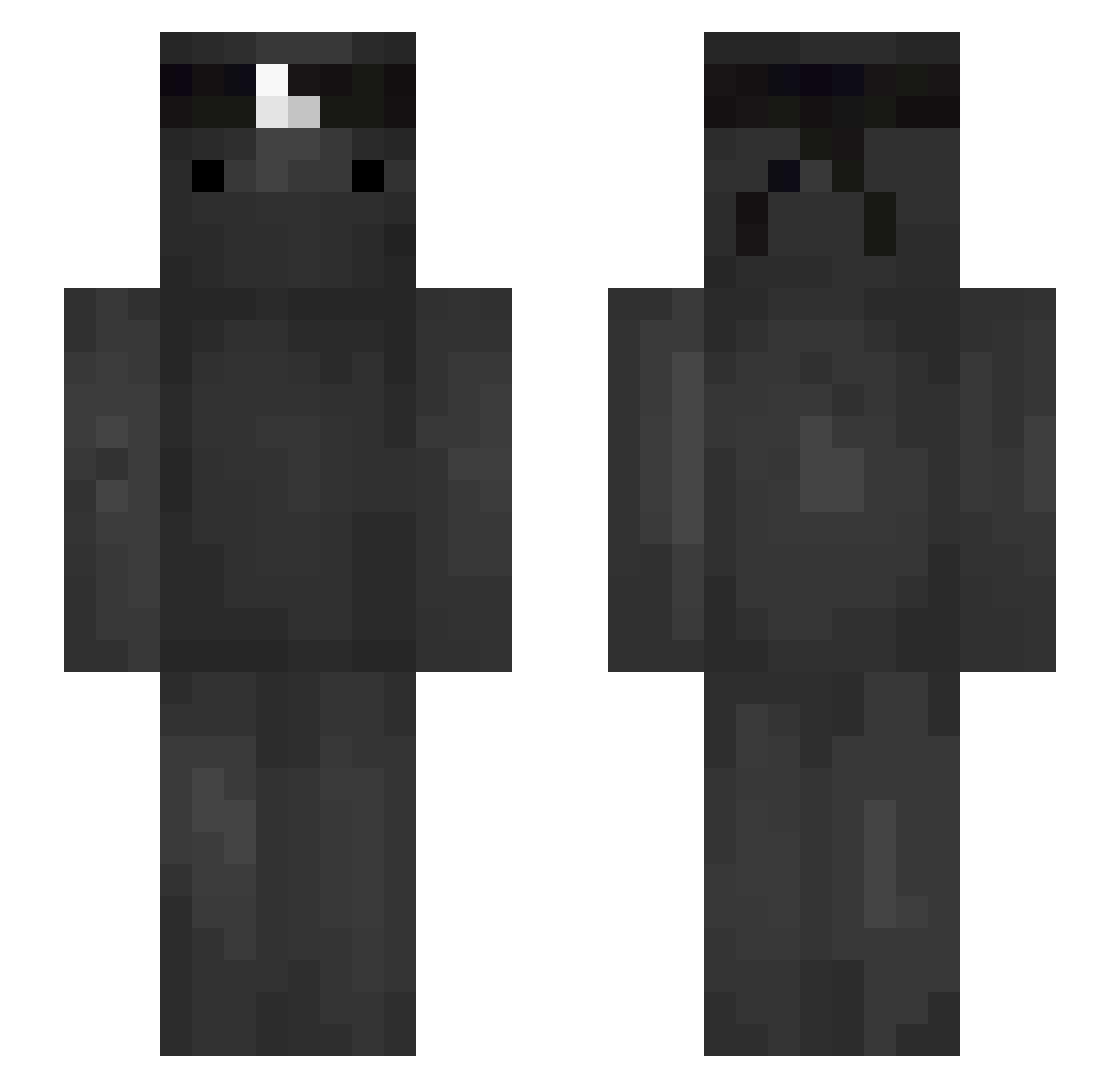 simikins21 Minecraft skin, front and back view