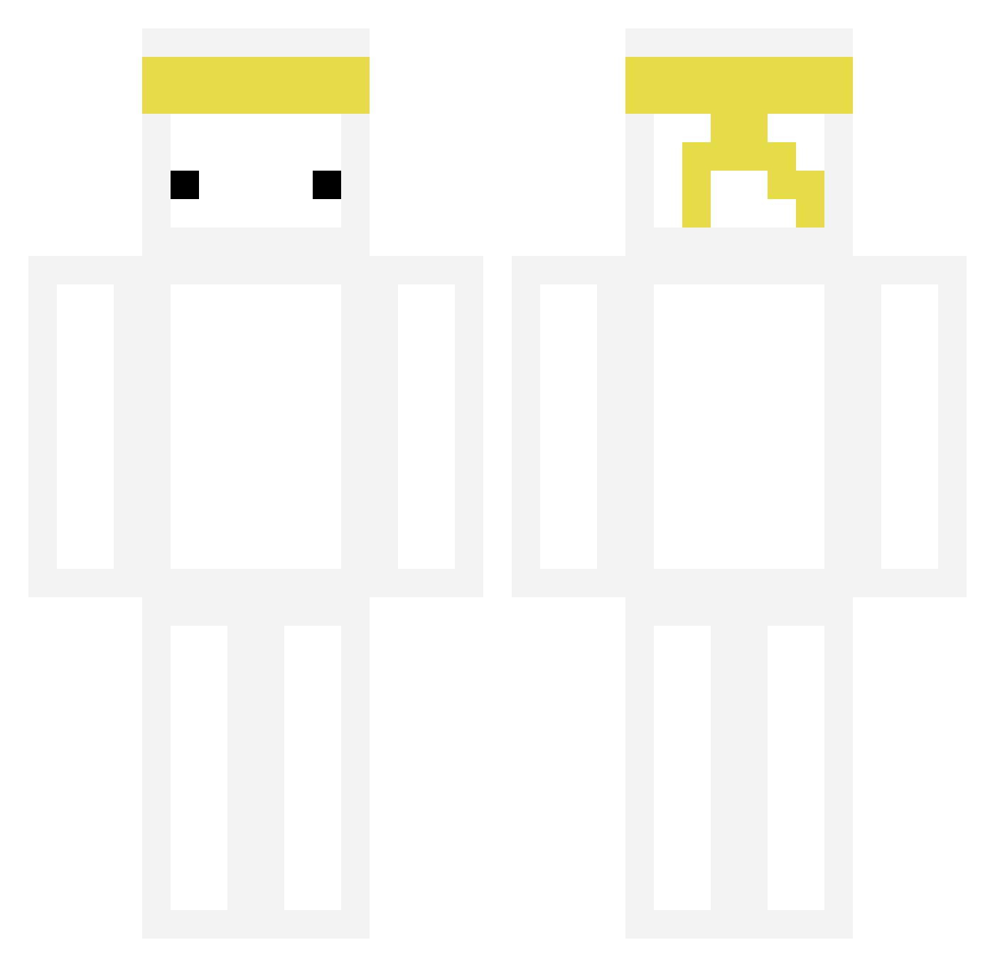 OiAlvaro Minecraft skin, front and back view